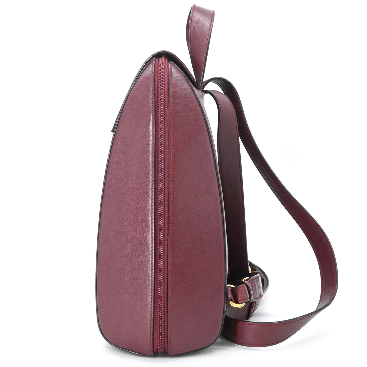Cartier Bordeaux Leather Backpack (Pre-Owned)