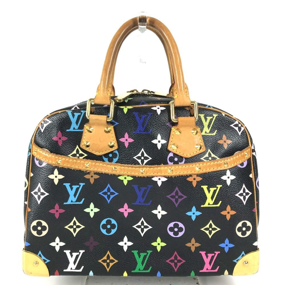 Louis Vuitton Black Multi-Color Noir Monogram Multicolore Handbag (Pre-Owned)