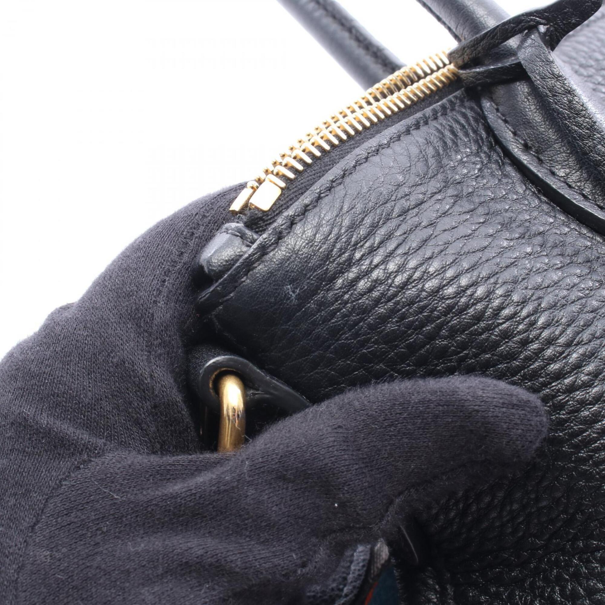 Prada Black Leather Handbag (Pre-Owned)