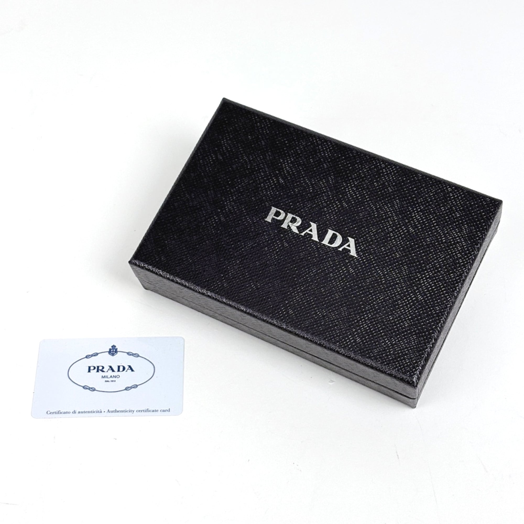 Prada Black Leather Wallet (Bi-Fold) (Pre-Owned)