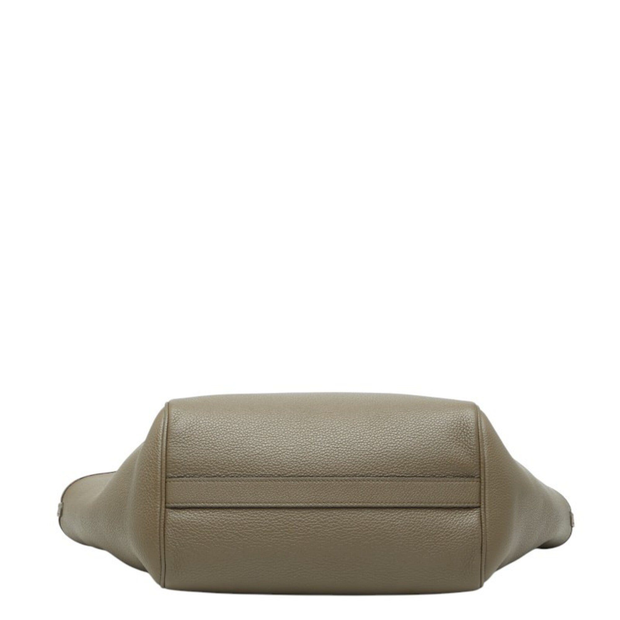Celine Beige Leather Handbag Shoulder Bag (Pre-Owned)