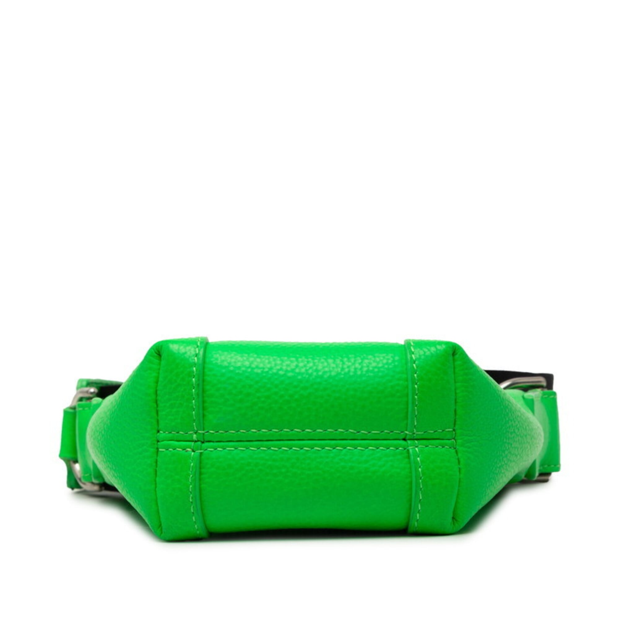Balenciaga Green Leather Shoulder Bag (Pre-Owned)