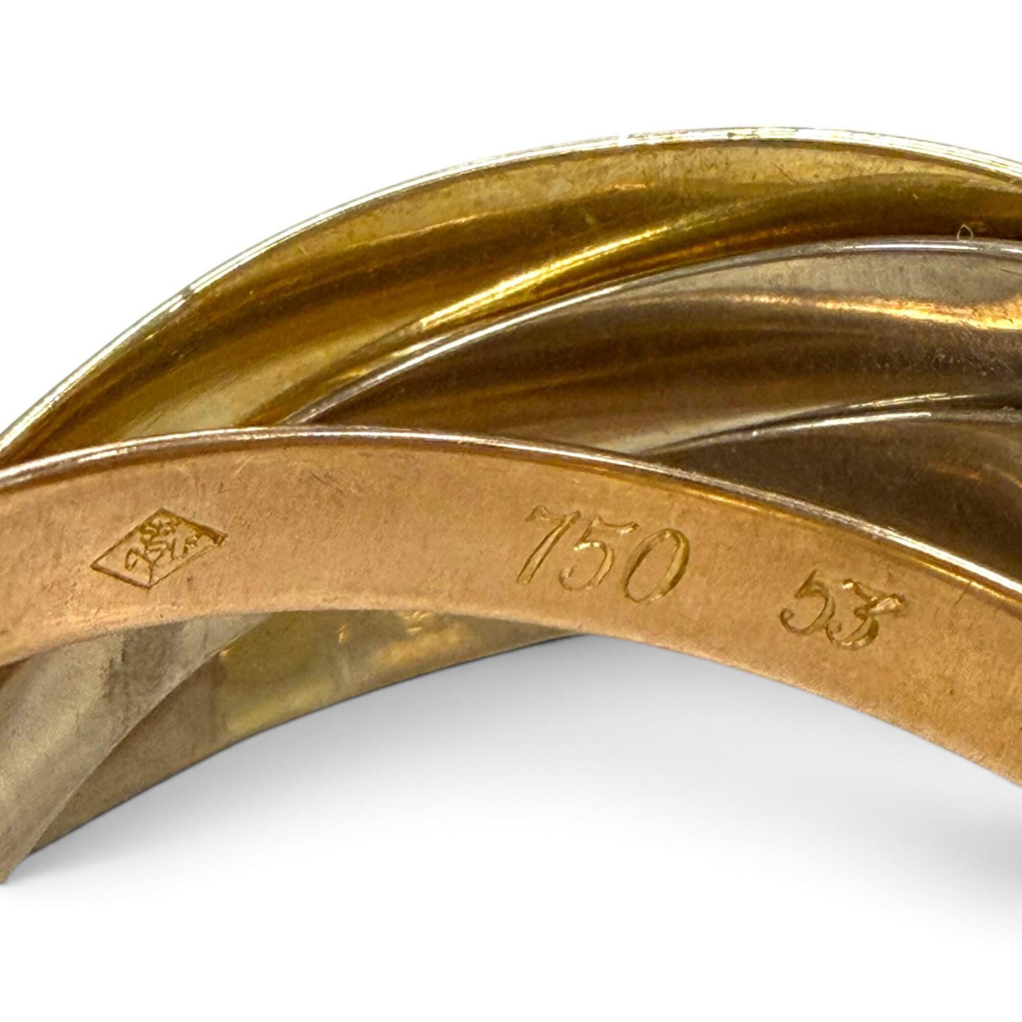 Cartier Pink Gold White Gold Yellow Gold Yellow Gold (18K) Pink Gold (18K) White Gold (18K) Band Ring (Pre-Owned)