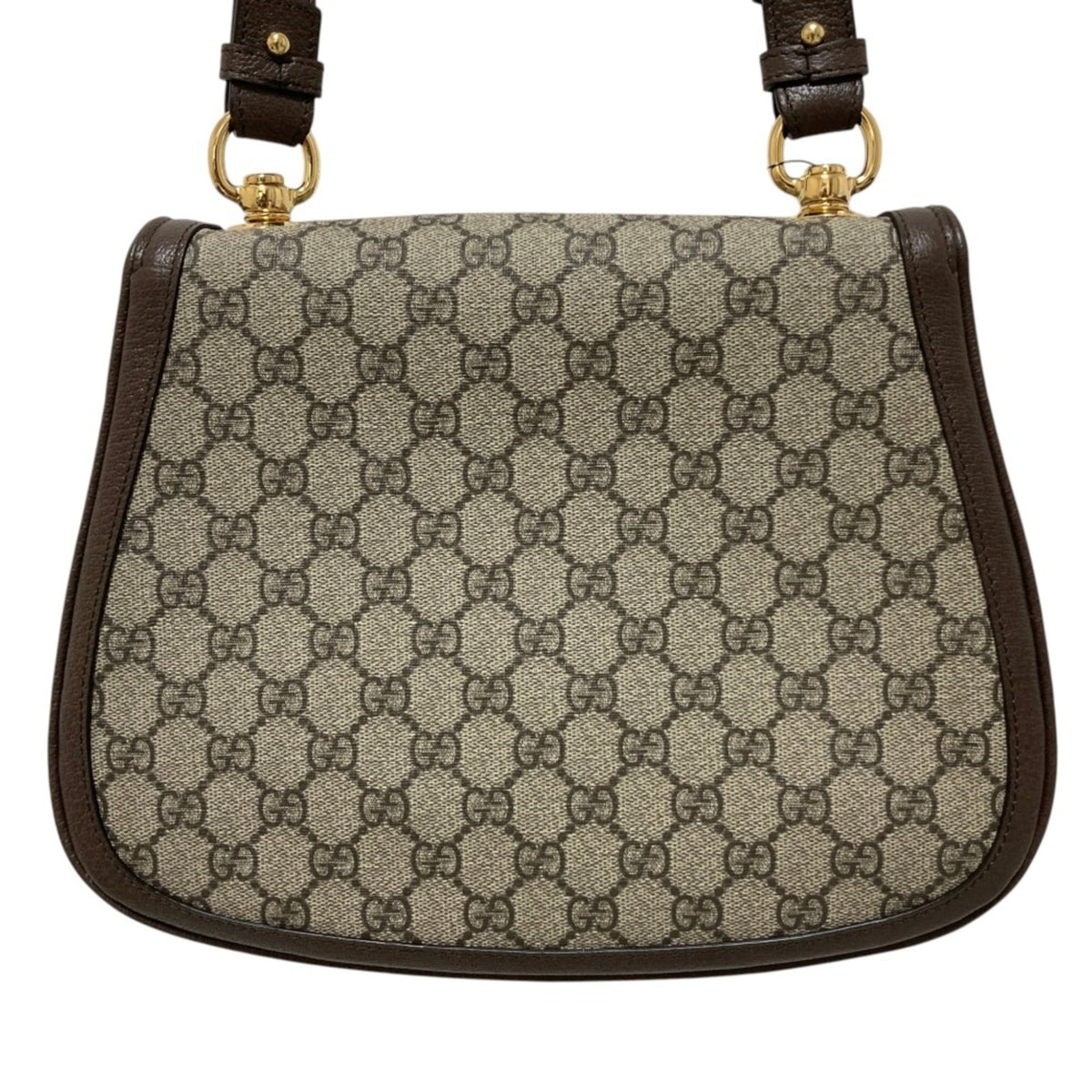 Gucci Beige Brown Gg Supreme Shoulder Bag (Pre-Owned)