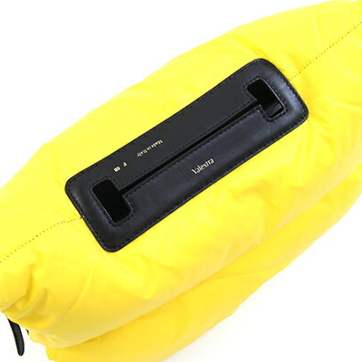Valextra Black Yellow Nylon Handbag (Pre-Owned)