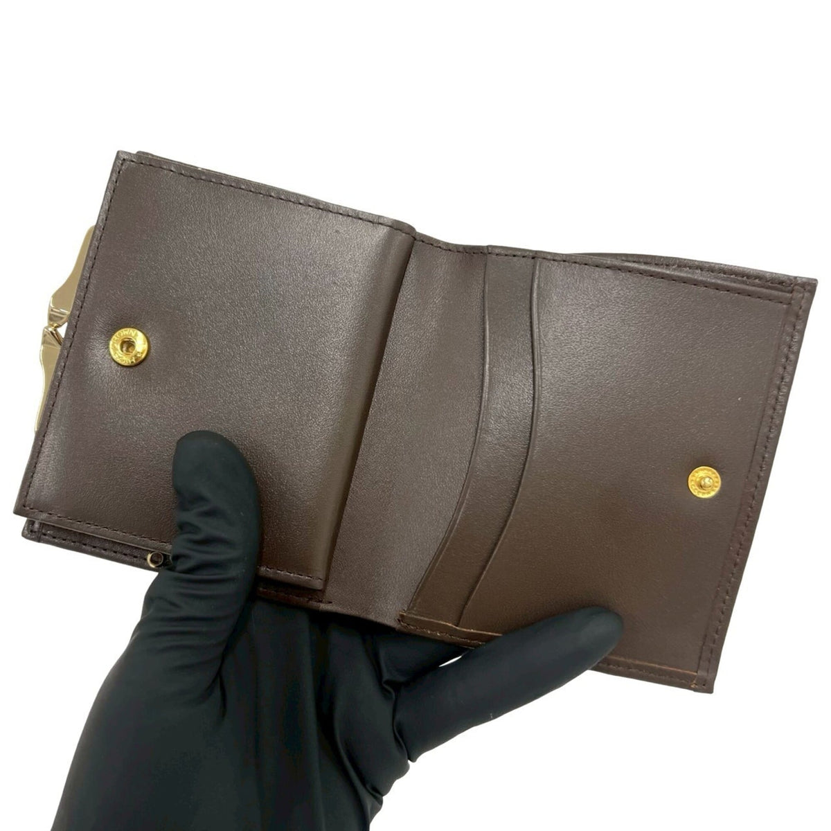 Burberry Beige Brown Canvas Leather Wallet (Bi-Fold) (Pre-Owned)