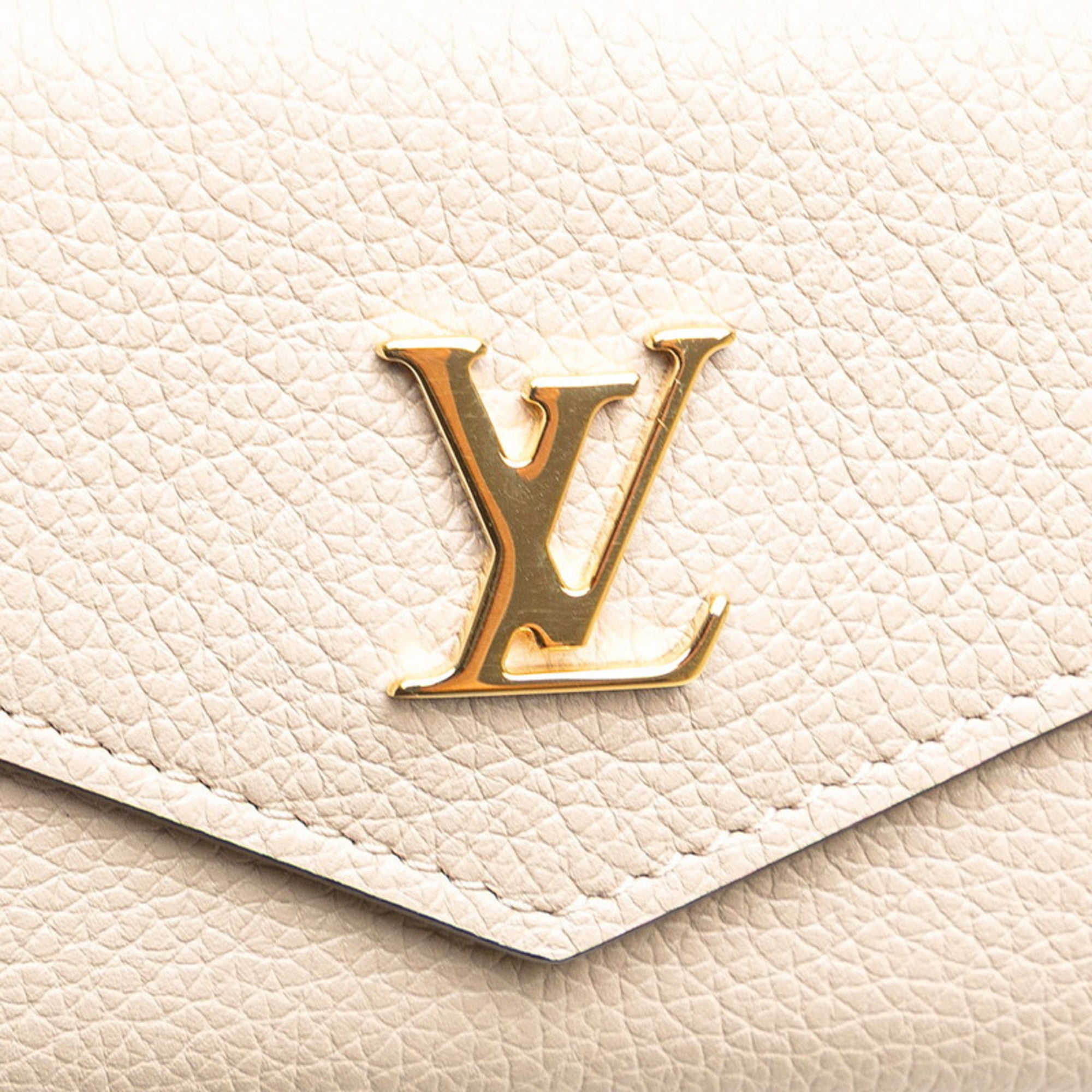 Louis Vuitton Grayish Leather Wallet (Tri-Fold) (Pre-Owned)