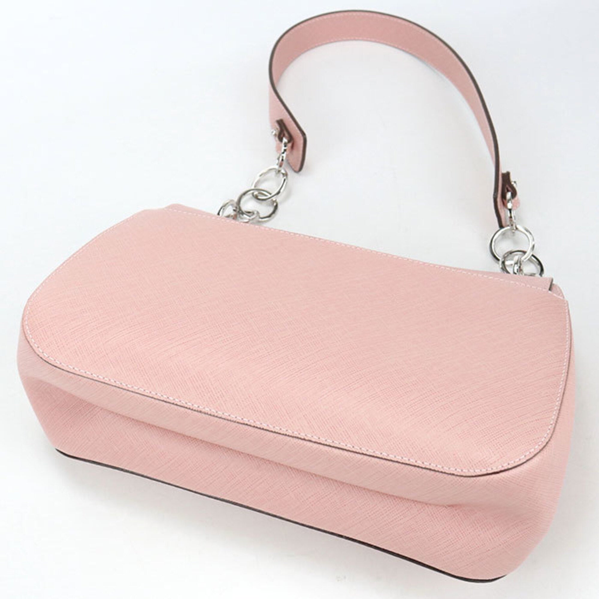 Salvatore Ferragamo Pink Leather Shoulder Bag (Pre-Owned)