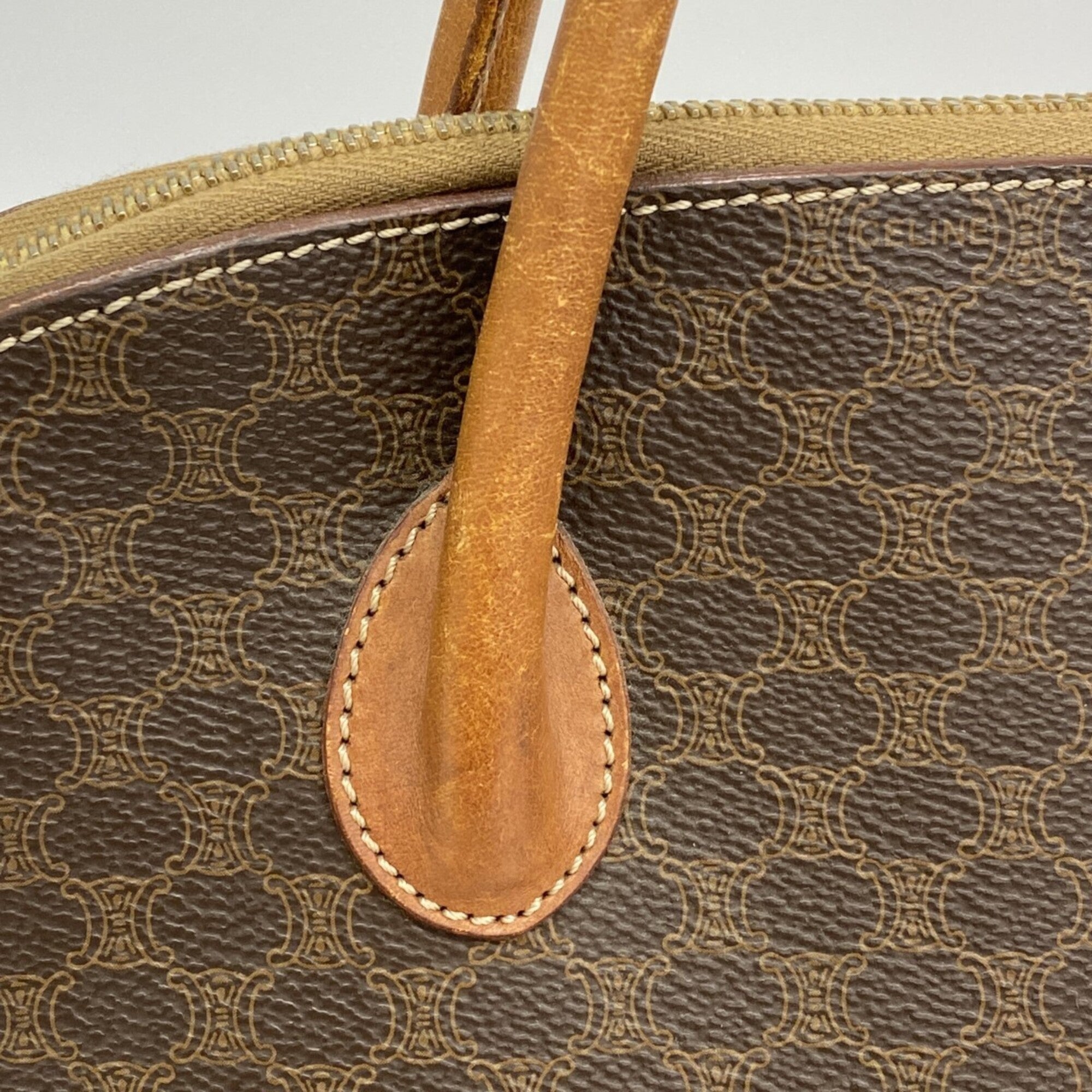 Celine Brown Pvc Handbag (Pre-Owned)