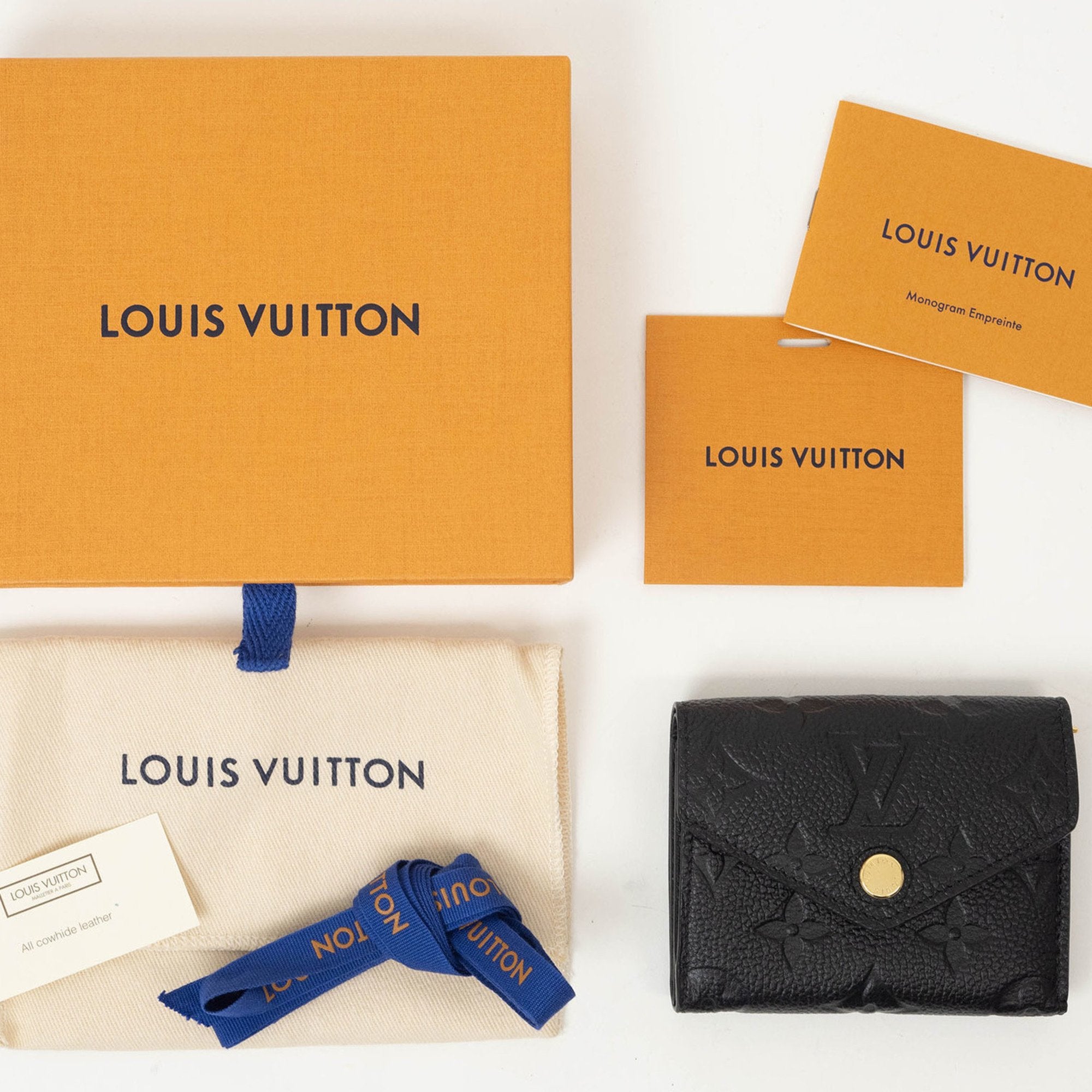 Louis Vuitton Noir Monogram Empreinte Wallet (Tri-Fold) (Pre-Owned)
