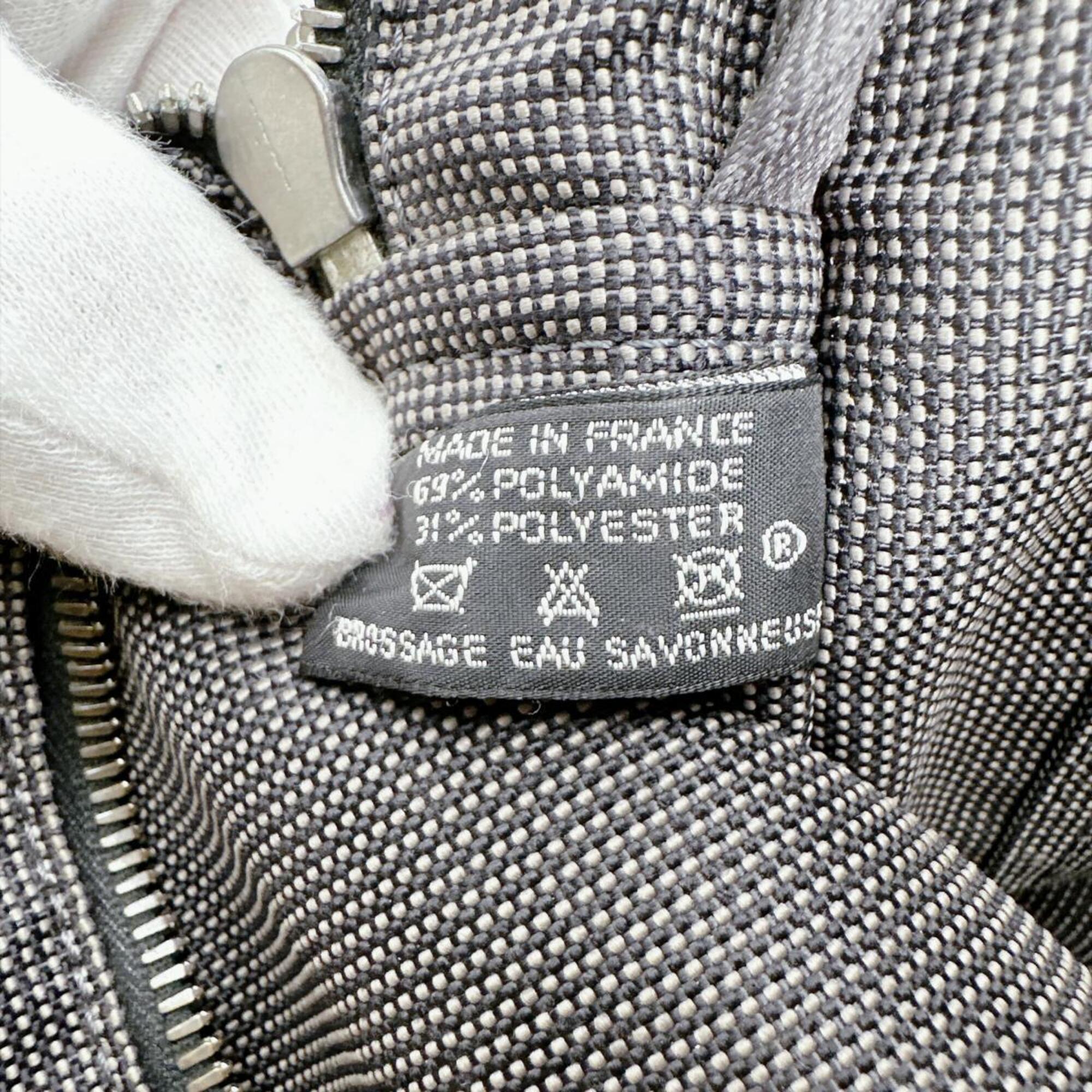 Hermes Her Line Gray Nylon Polyester Handbag Tote Bag (Pre-Owned)