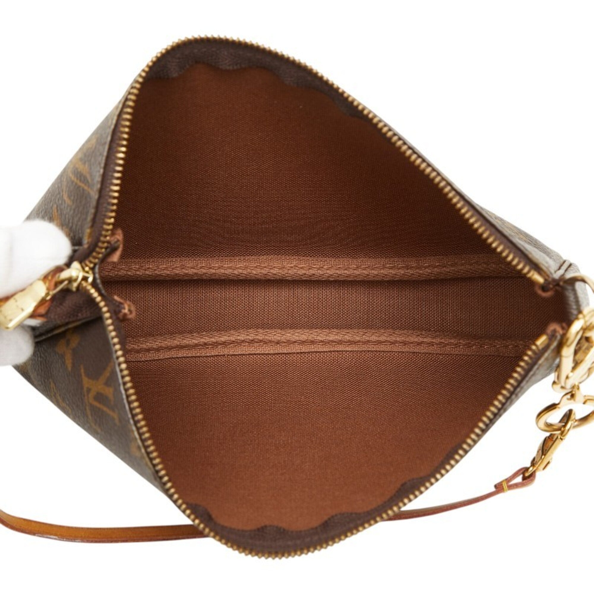 Louis Vuitton Brown Monogram Monogram Handbag Pochette Pouch (Pre-Owned)