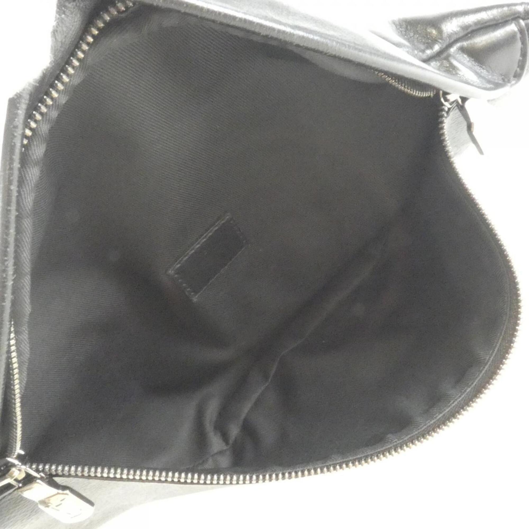 Louis Vuitton Black Coated Canvas Shoulder Bag (Pre-Owned)