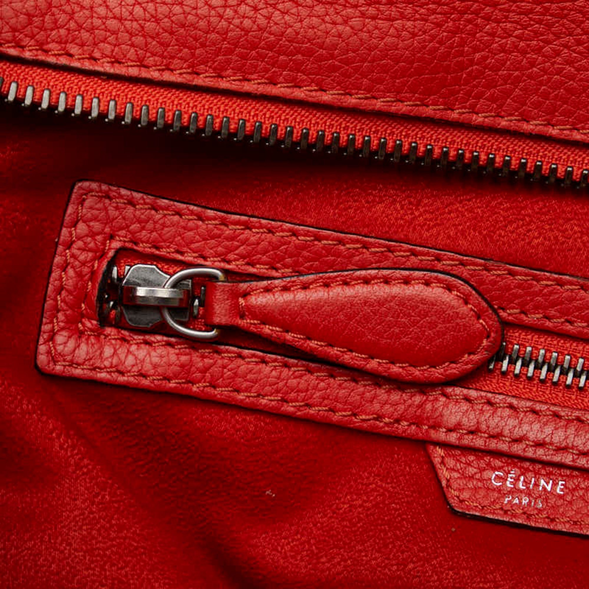 Celine Orange Leather Handbag (Pre-Owned)