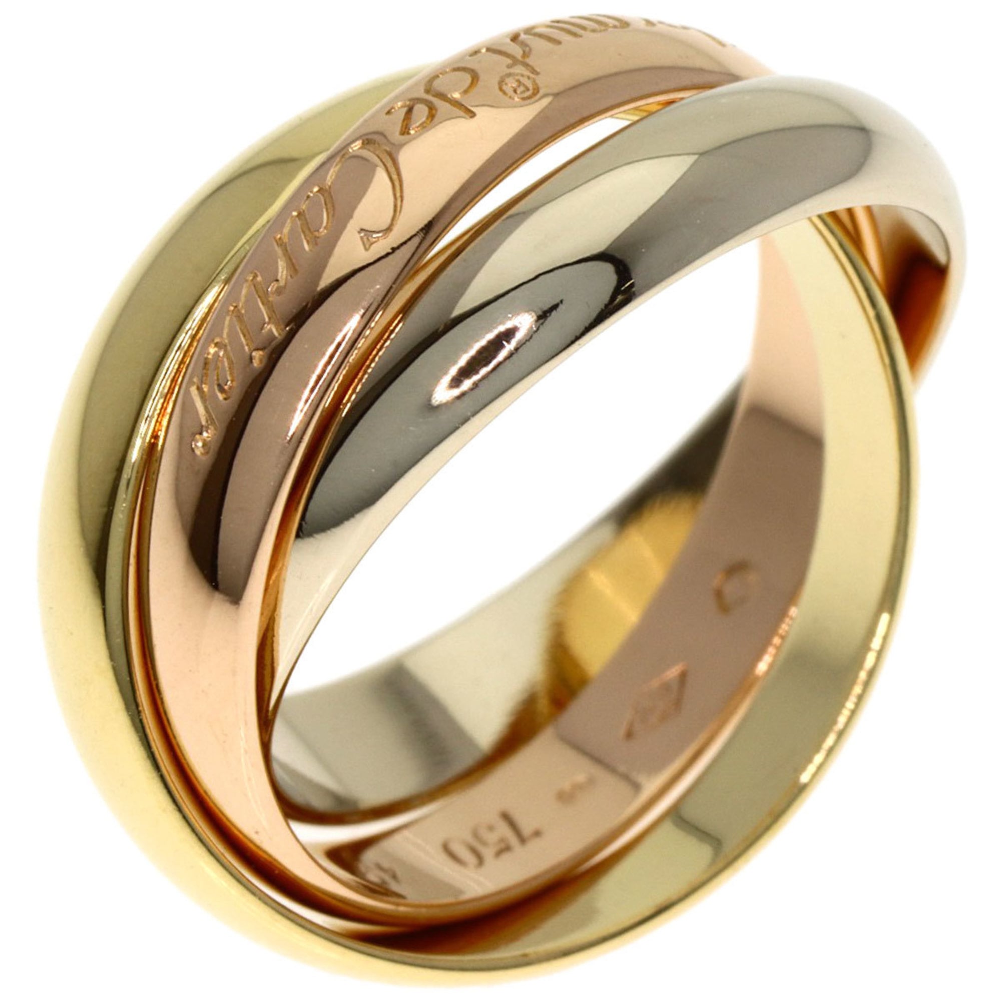 Cartier Trinity Yellow Gold (18K) Pink Gold (18K) White Gold (18K) Band Ring (Pre-Owned)