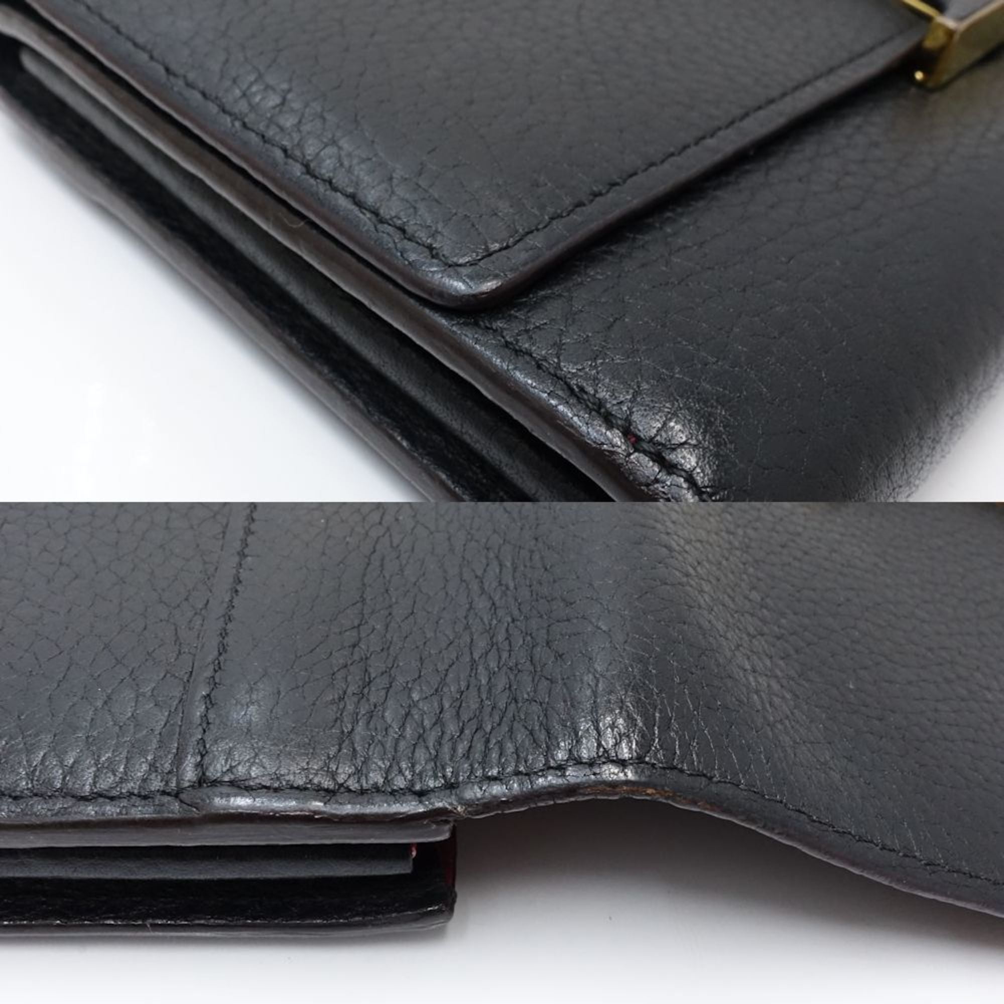 Louis Vuitton Noir Long Wallet (Bi-Fold) (Pre-Owned)