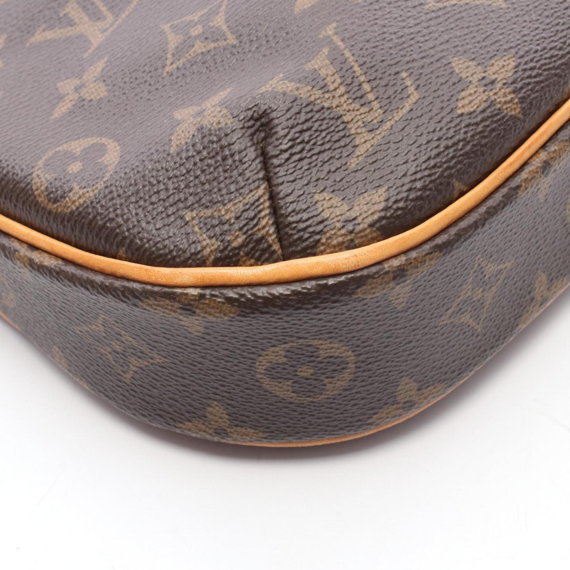 Louis Vuitton Brown Monogram Coated Canvas Leather Shoulder Bag (Pre-Owned)