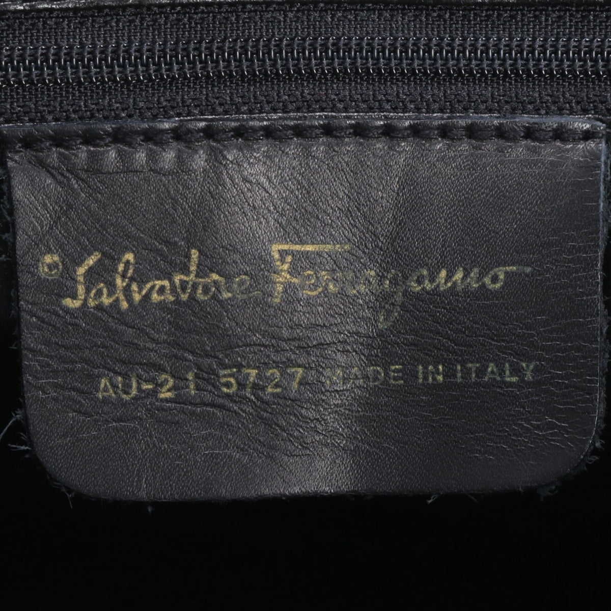 Salvatore Ferragamo Black Leather Nylon Shoulder Bag Tote Bag (Pre-Owned)