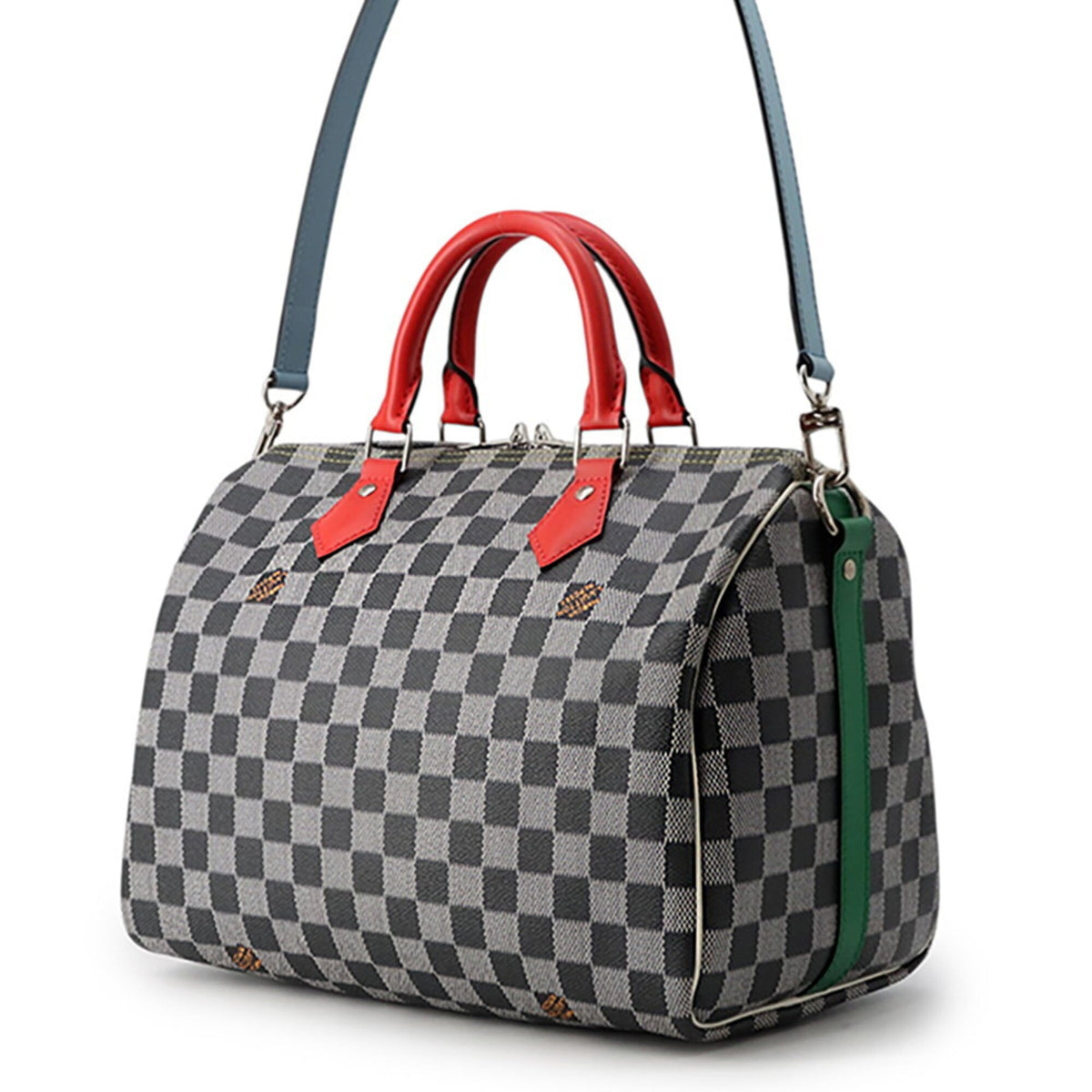 Louis Vuitton Multi-Color Noir White Damier Canvas Handbag Shoulder Bag (Pre-Owned)
