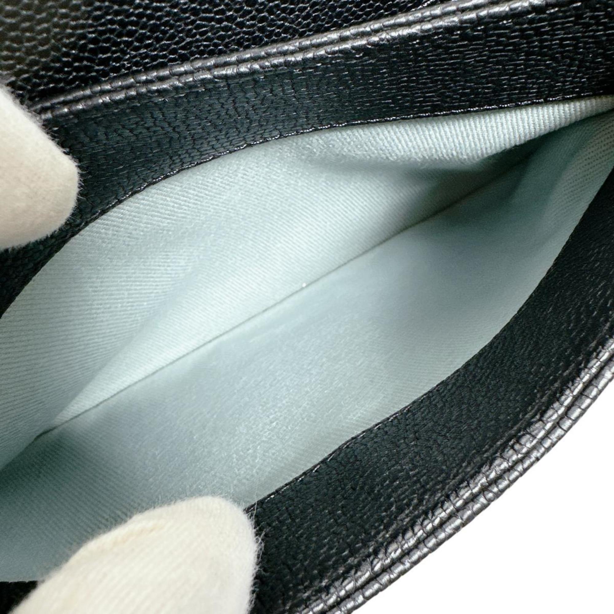 Chanel Black Grained Calfskin Shoulder Bag (Pre-Owned)