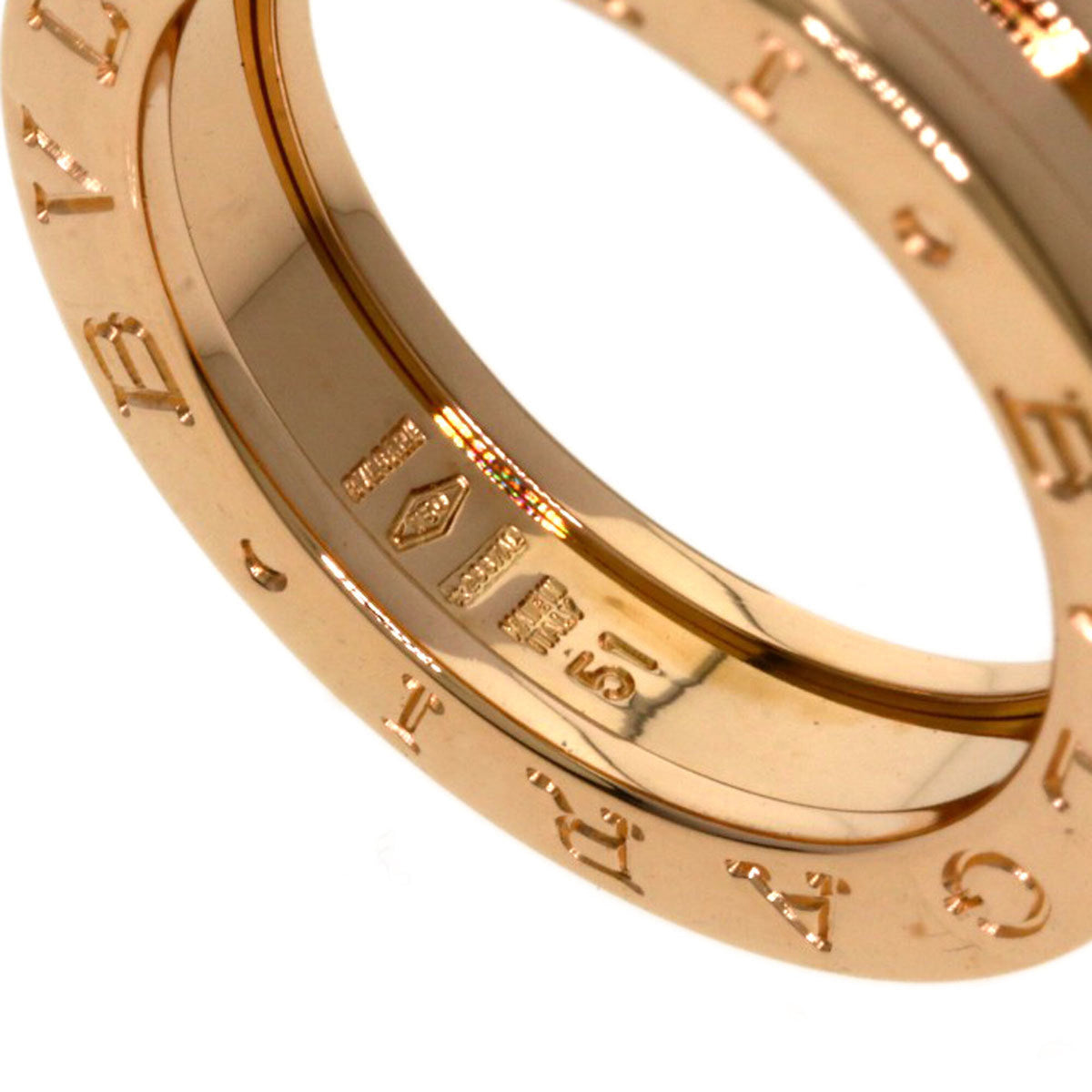 Bvlgari B.Zero1 Pink Gold (18K) Band Ring (Pre-Owned)