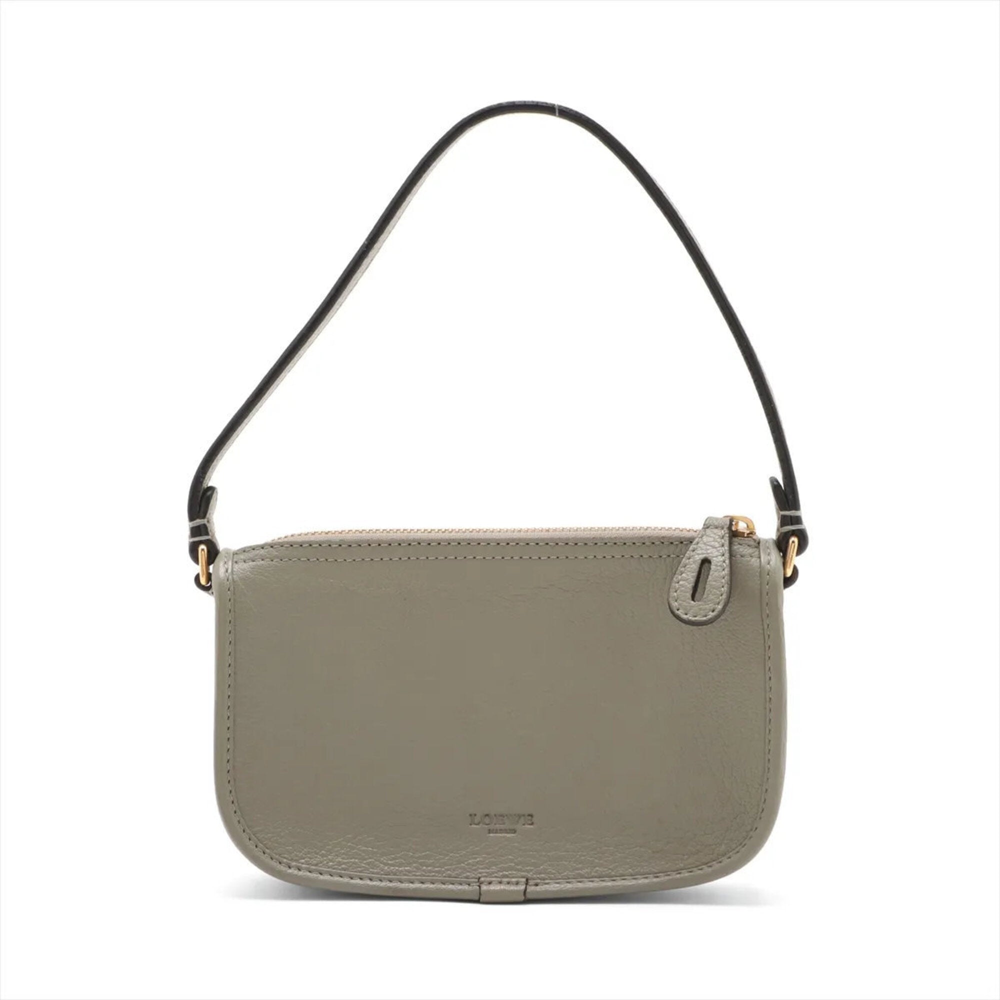 Loewe Gray Leather Handbag (Pre-Owned)