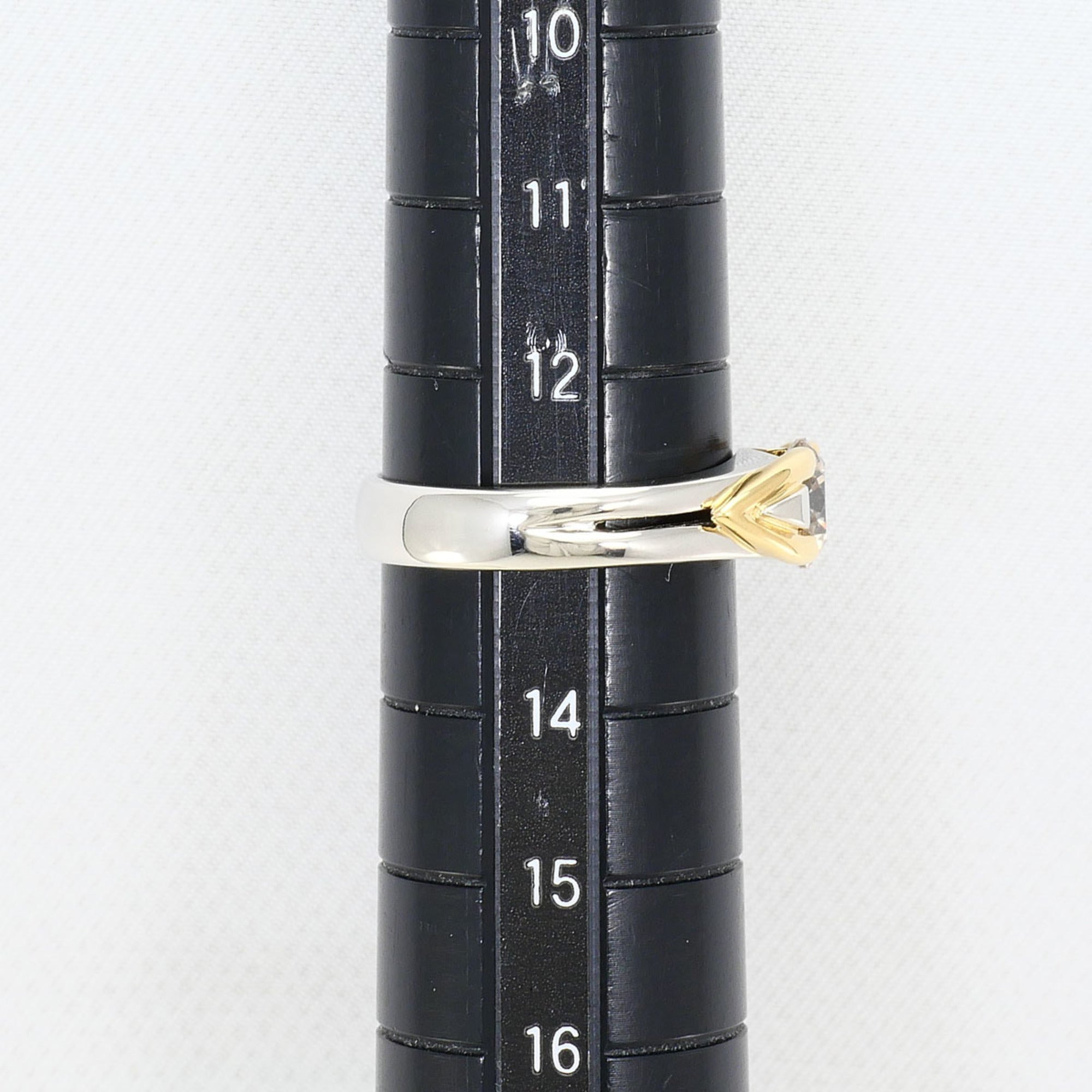 Unbranded Brown Platinum Yellow Gold Yellow Gold (18K) Platinum 900 Band Ring (Pre-Owned)
