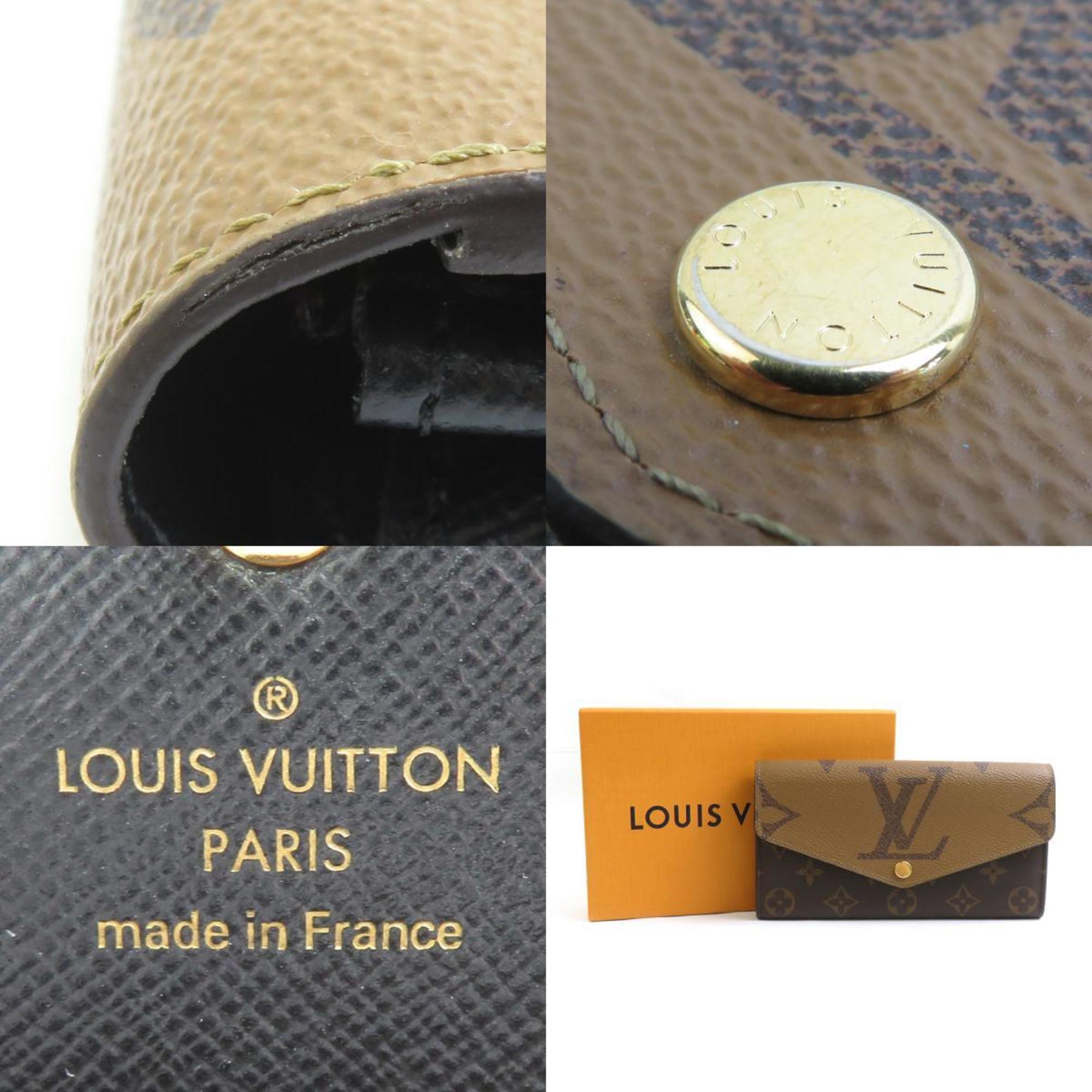 Louis Vuitton Brown Monogram Reverse Monogram Reverse Long Wallet (Bi-Fold) (Pre-Owned)