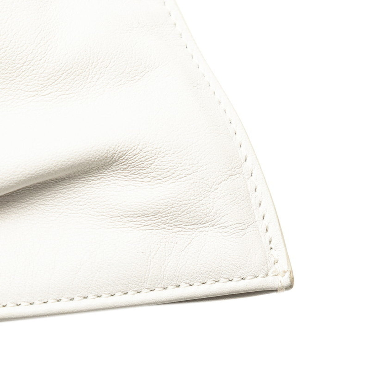 Bottega Veneta White Leather Handbag (Pre-Owned)
