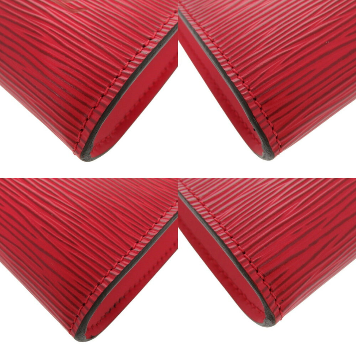 Louis Vuitton Epi Castilian Red Epi Leather Pochette Pouch (Pre-Owned)