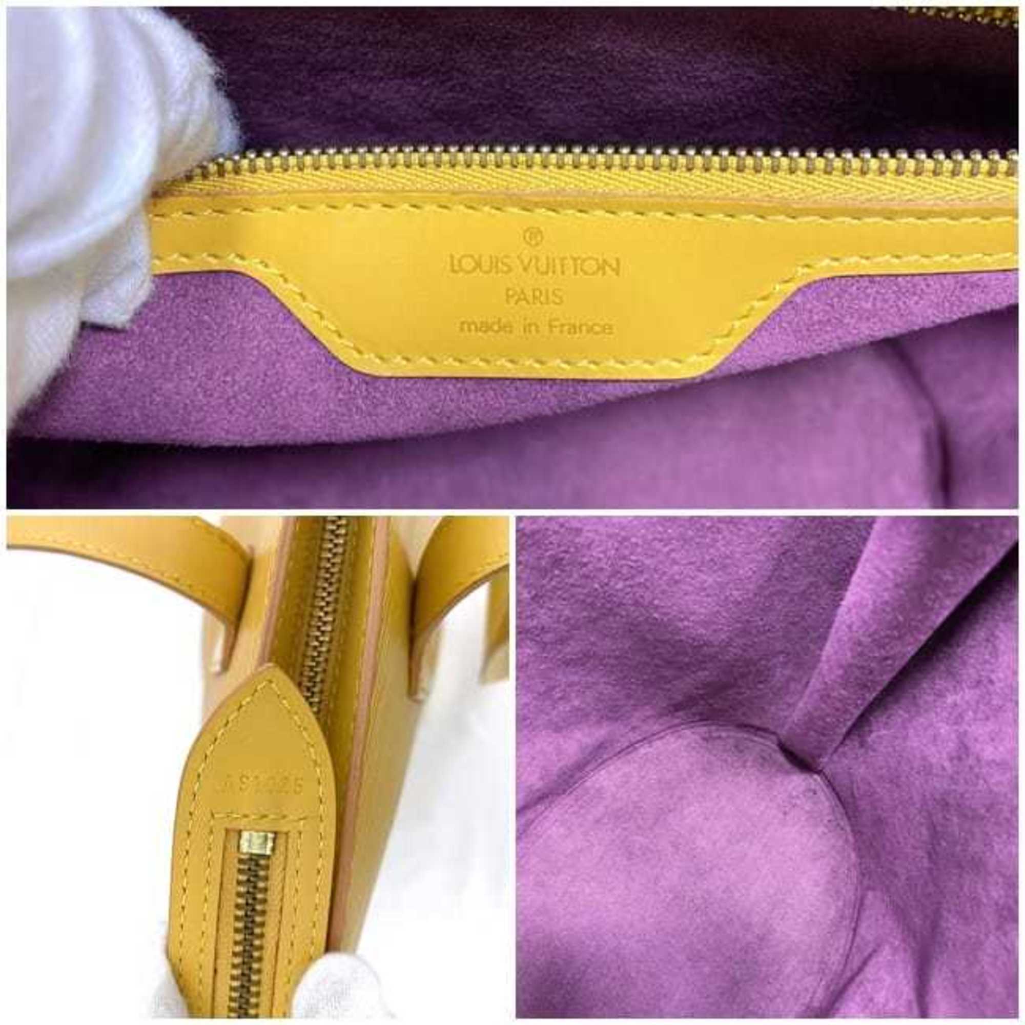 Louis Vuitton Epi Yellow Epi Leather Handbag Tote Bag (Pre-Owned)