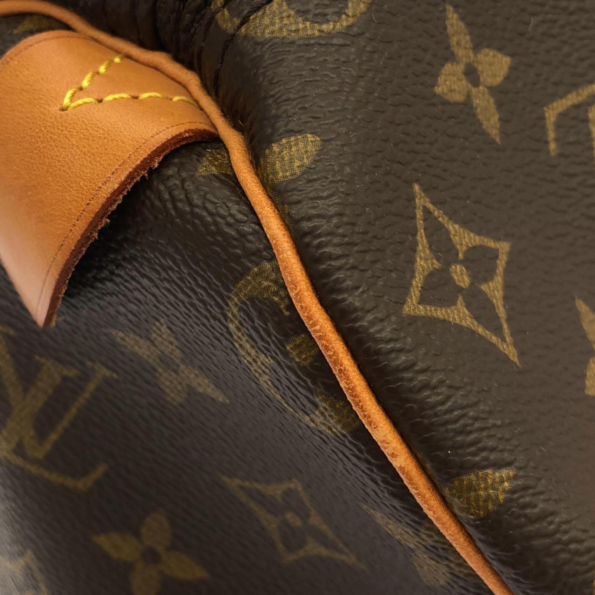 Louis Vuitton Marron Coated Canvas Boston Bag (Pre-Owned)