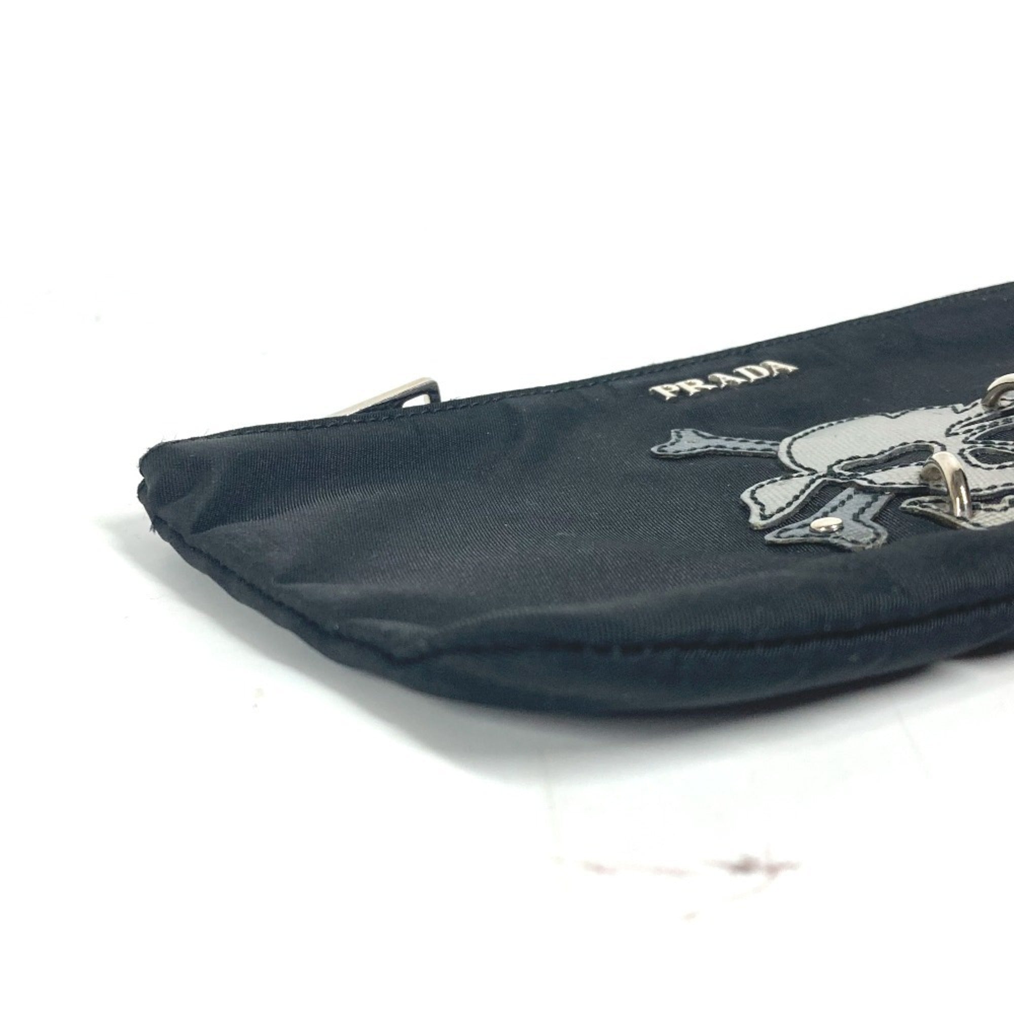 Prada Black Nylon Clutch Bag Pouch (Pre-Owned)