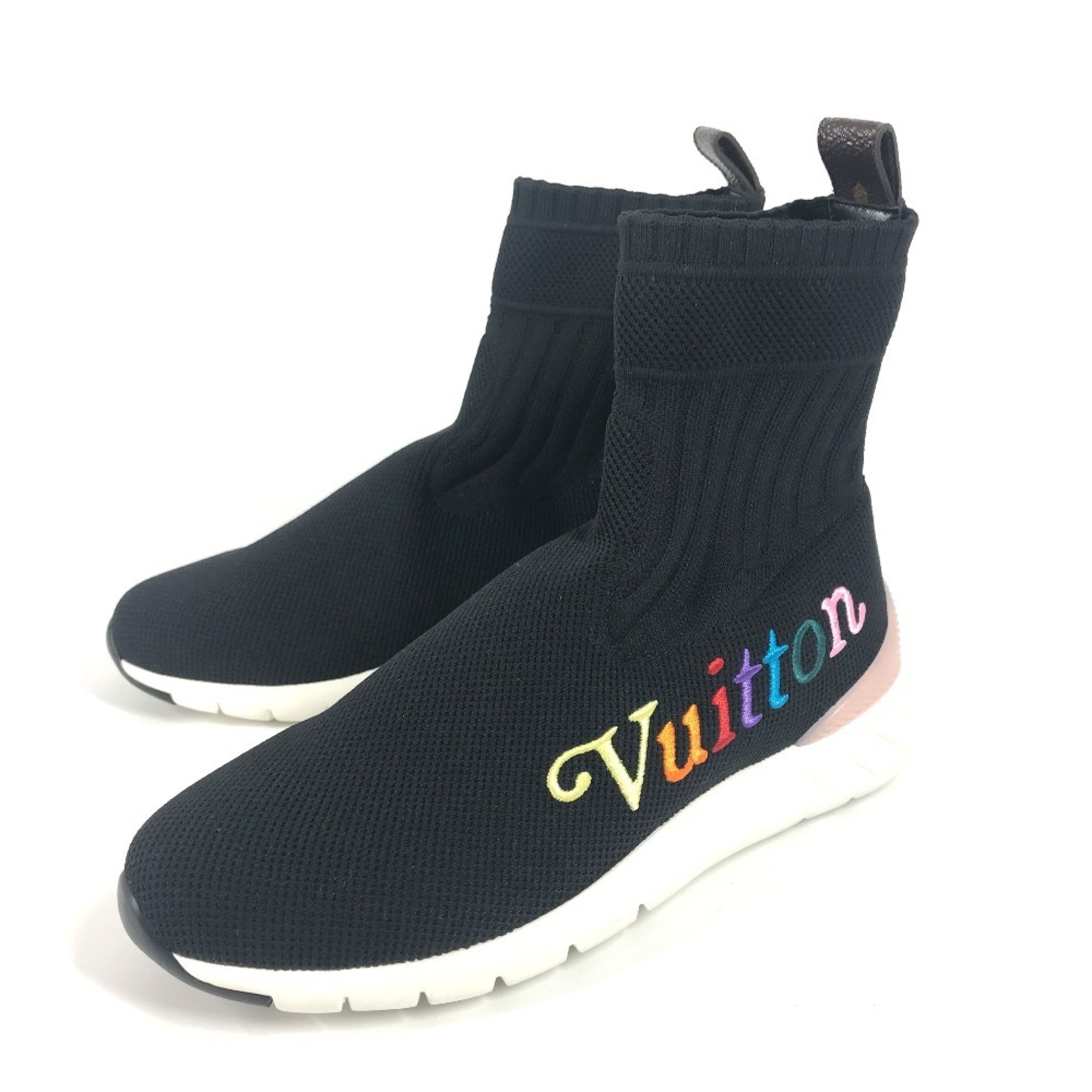 Louis Vuitton Black Multi-Color Sneakers (Pre-Owned)