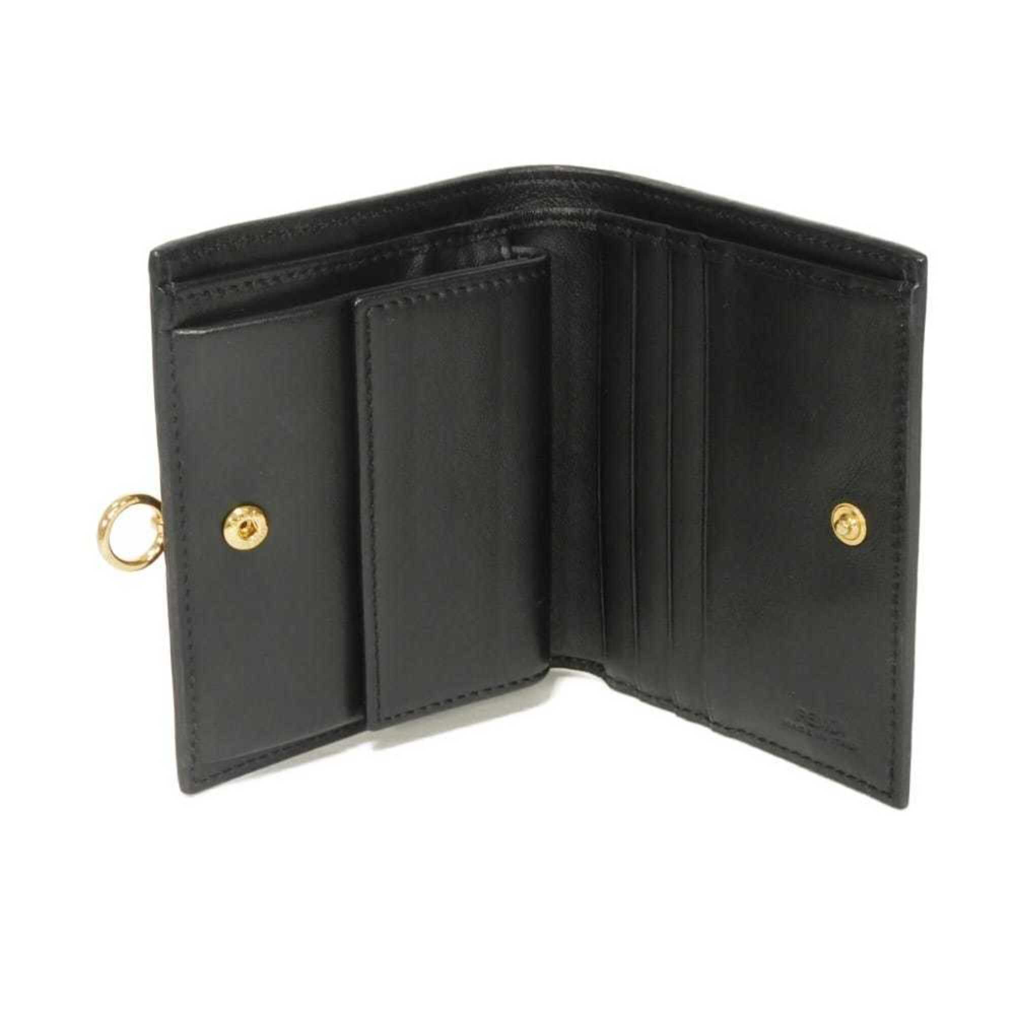 Fendi Black Leather Wallet (Bi-Fold) (Pre-Owned)