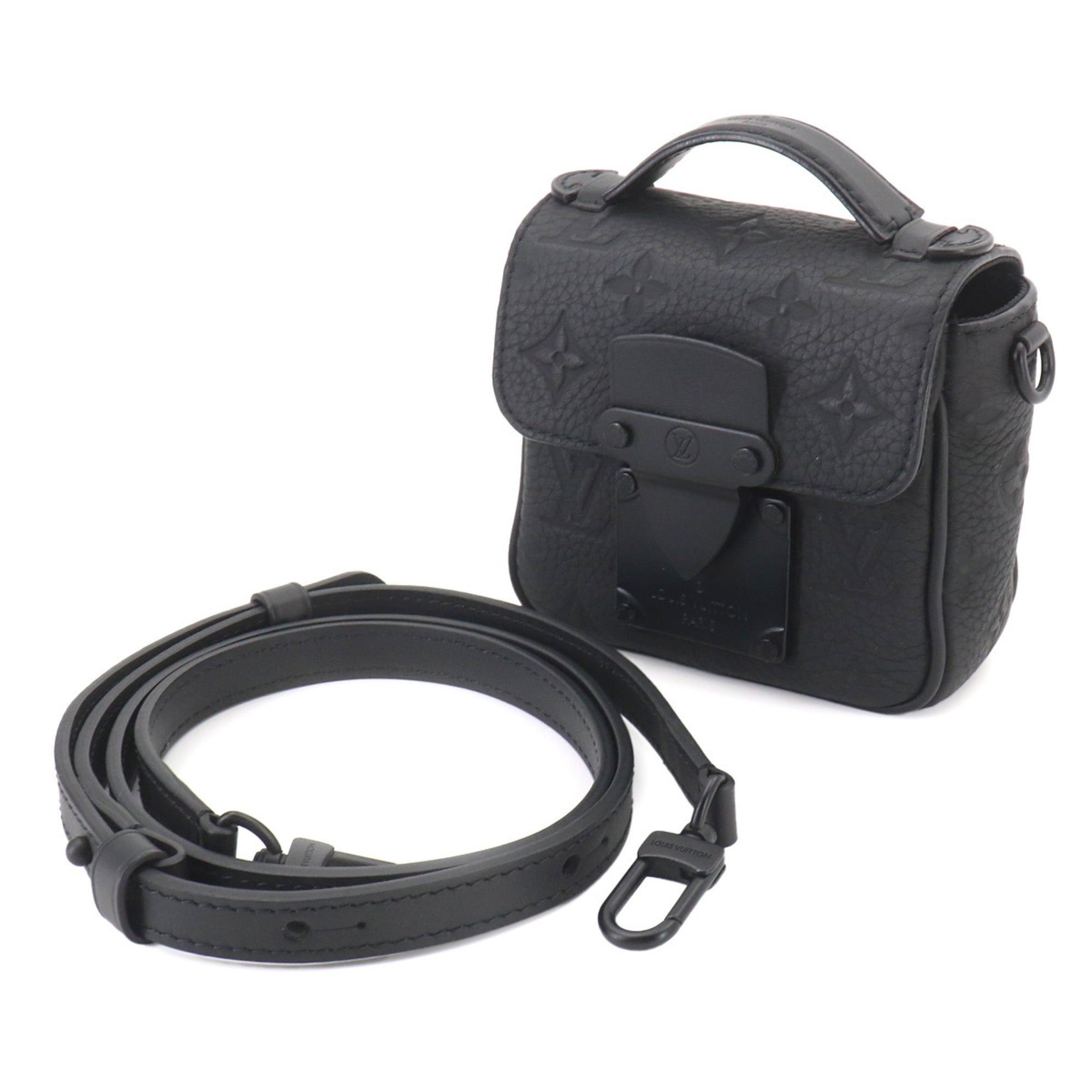 Louis Vuitton Black Monogram Empreinte Handbag Shoulder Bag (Pre-Owned)