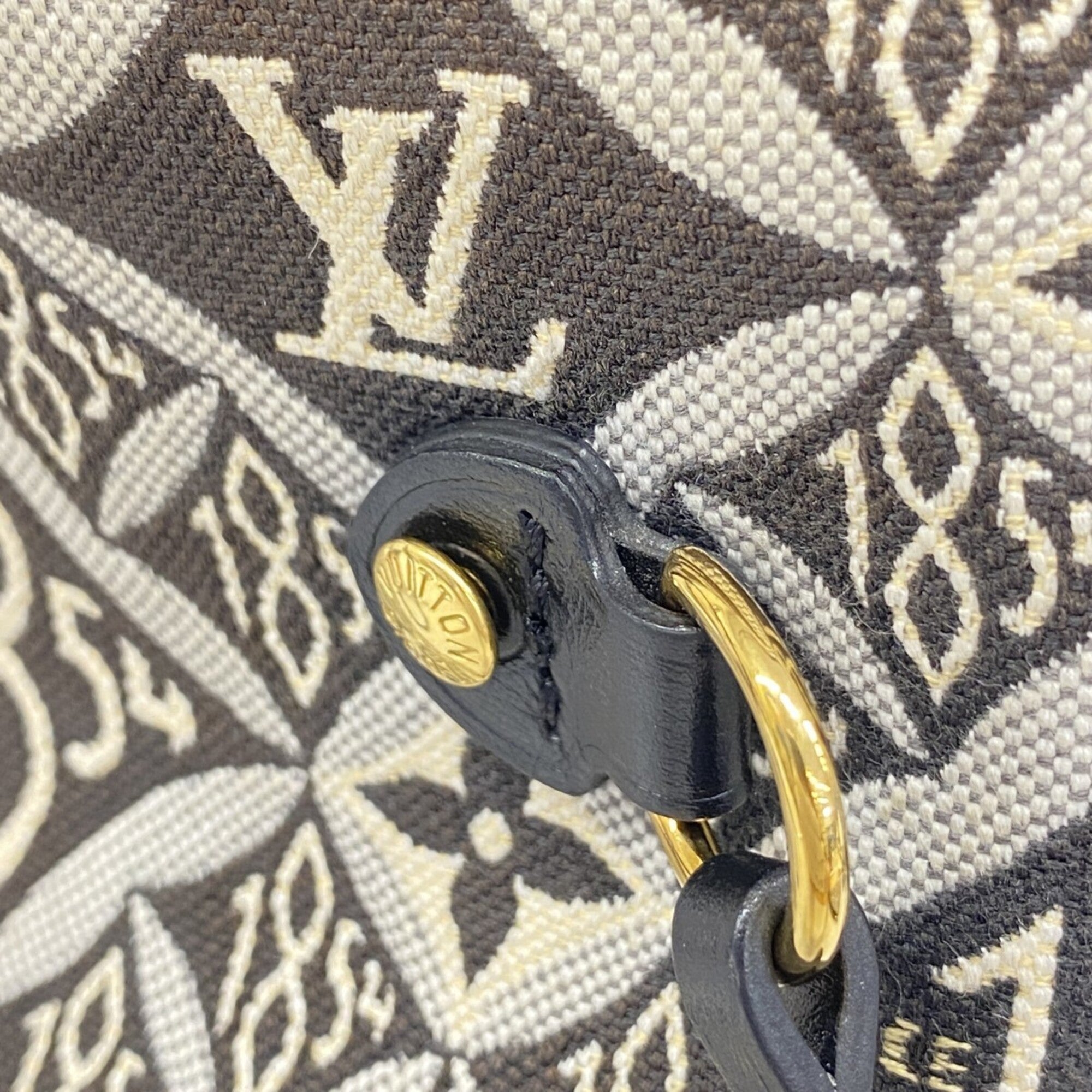 Louis Vuitton Black Gray Tote Bag (Pre-Owned)