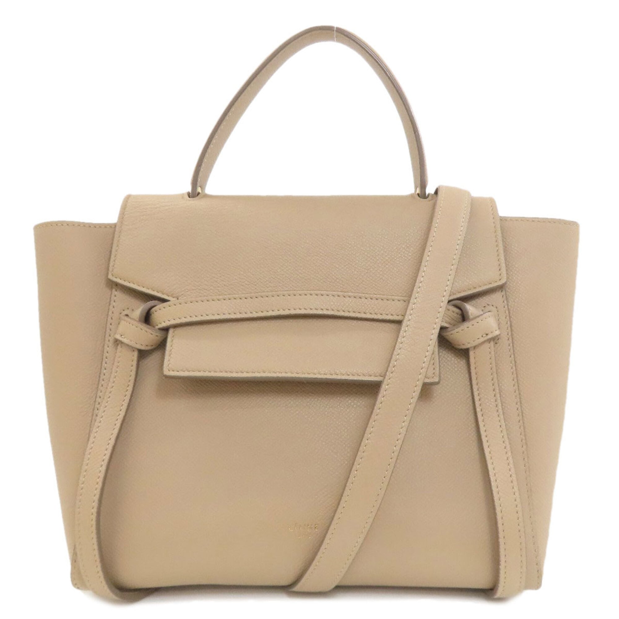 Celine Beige Leather Handbag (Pre-Owned)
