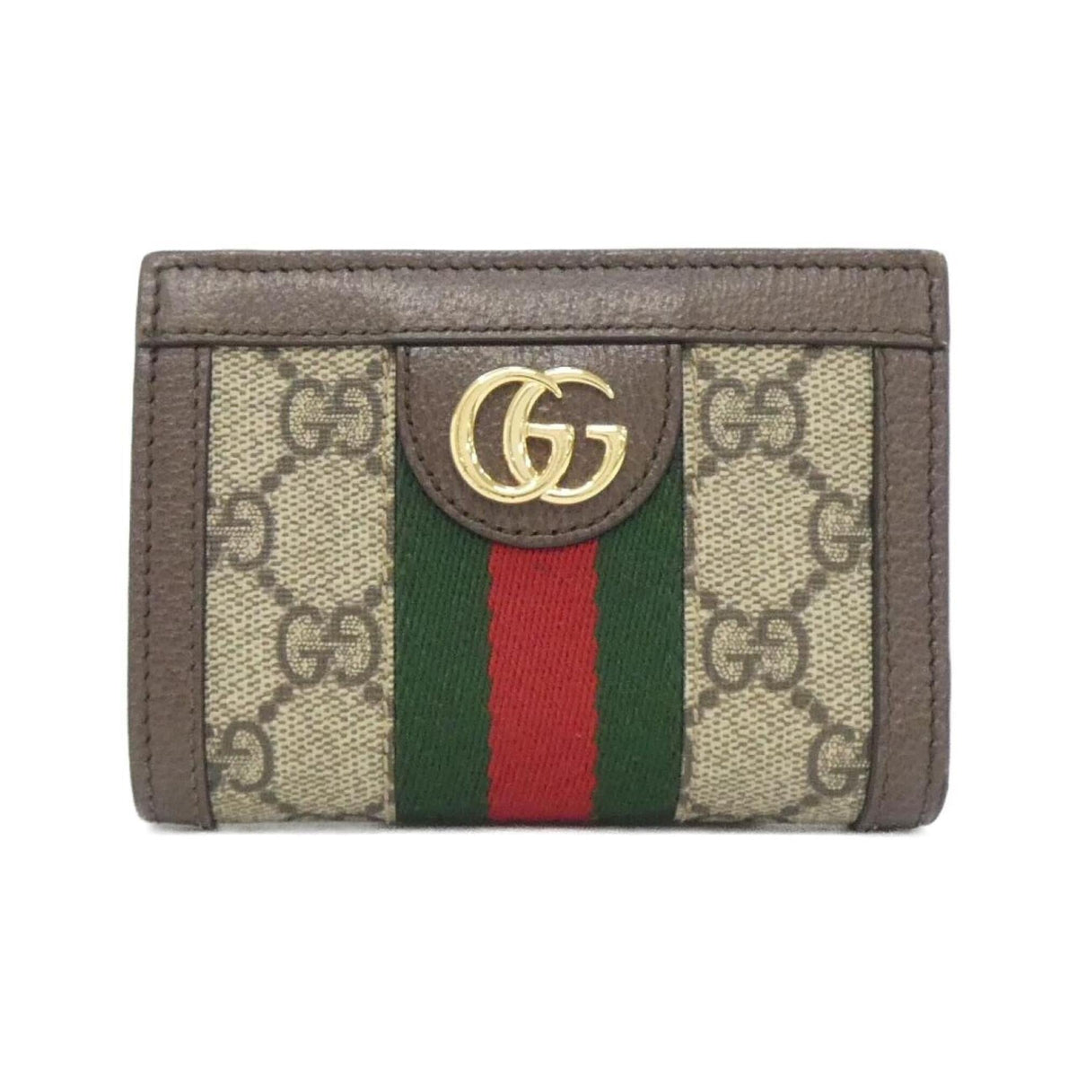 Gucci Ophidia Beige Brown Gg Supreme Wallet (Bi-Fold) (Pre-Owned)