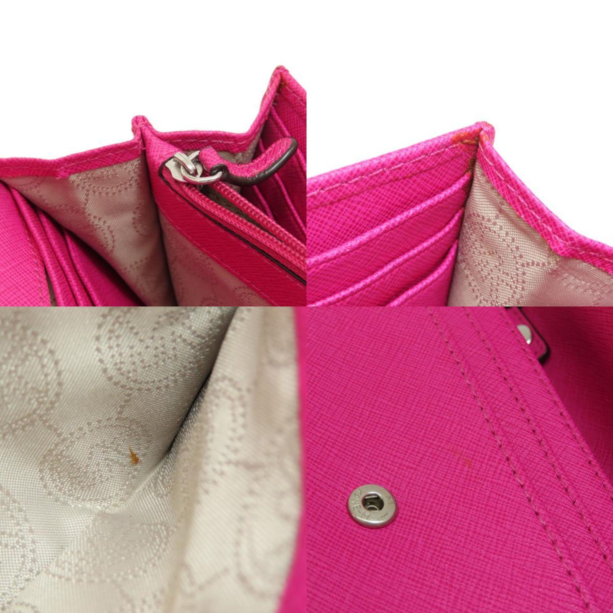Michael Kors Pink Pvc Chain/Shoulder Wallet (Pre-Owned)