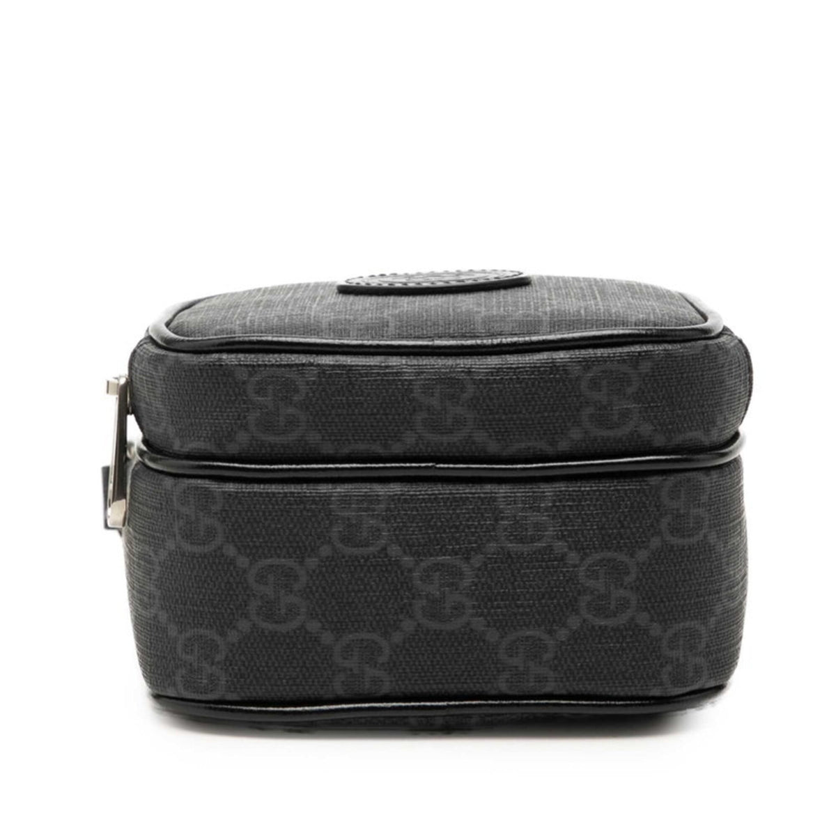 Gucci Black Gray Pvc Leather Shoulder Bag (Pre-Owned)