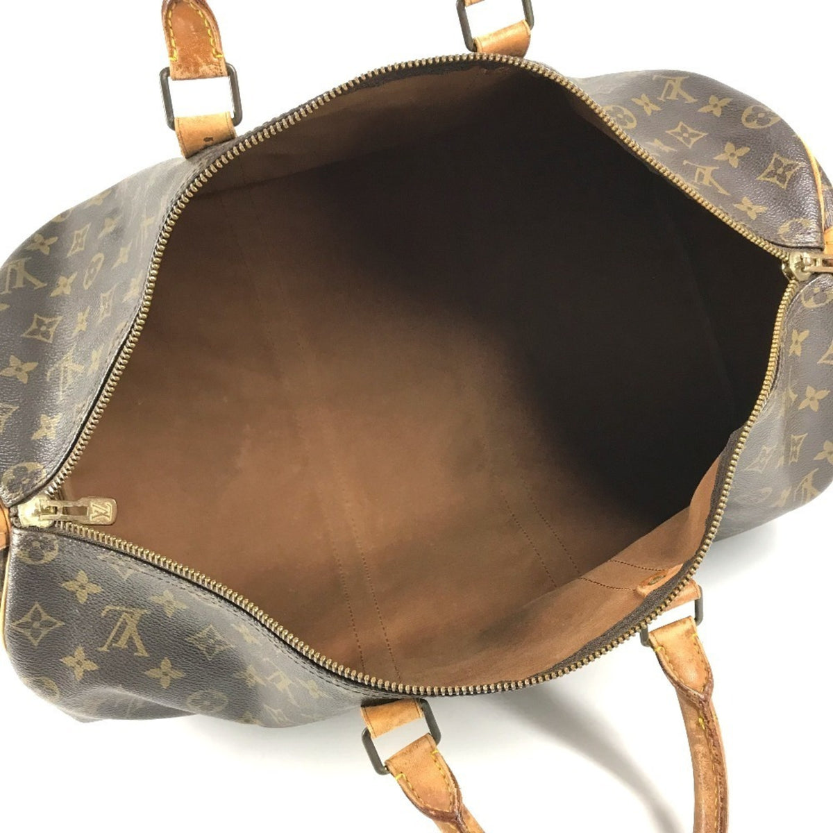 Louis Vuitton Brown Galle Monogram Monogram Boston Bag Handbag (Pre-Owned)
