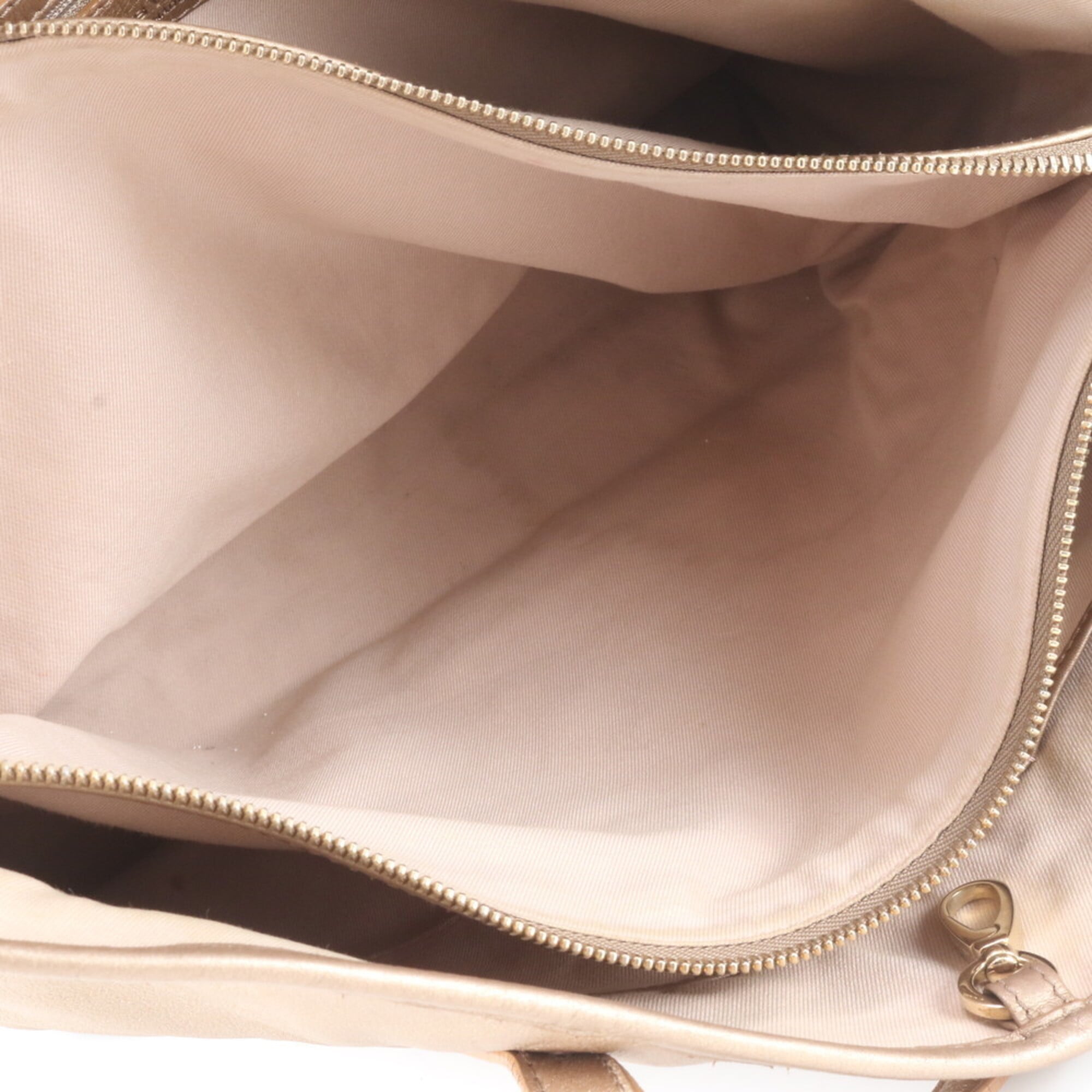 Bvlgari Gold Leather Handbag (Pre-Owned)