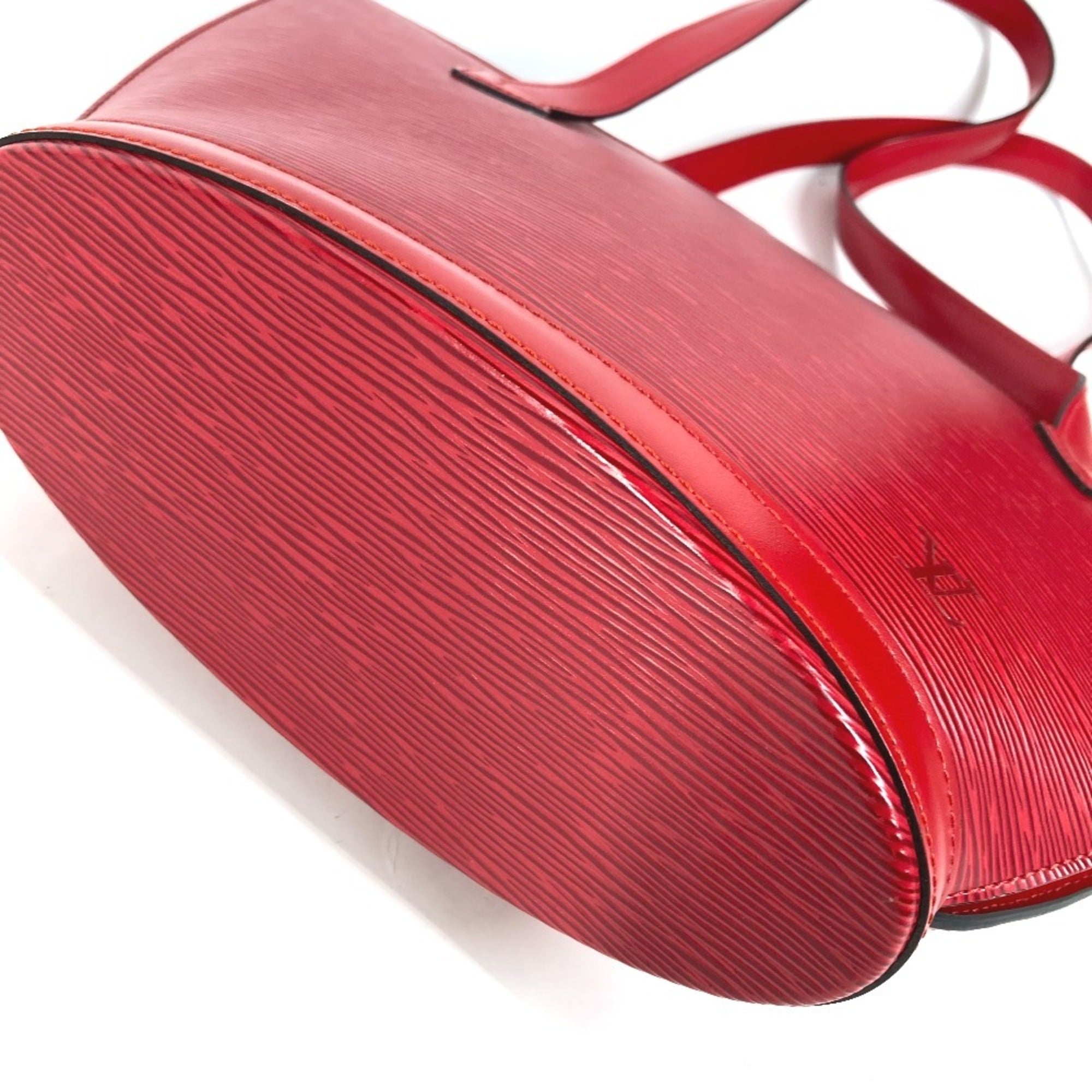 Louis Vuitton Castilian Red Red Color Epi Leather Shoulder Bag Tote Bag (Pre-Owned)