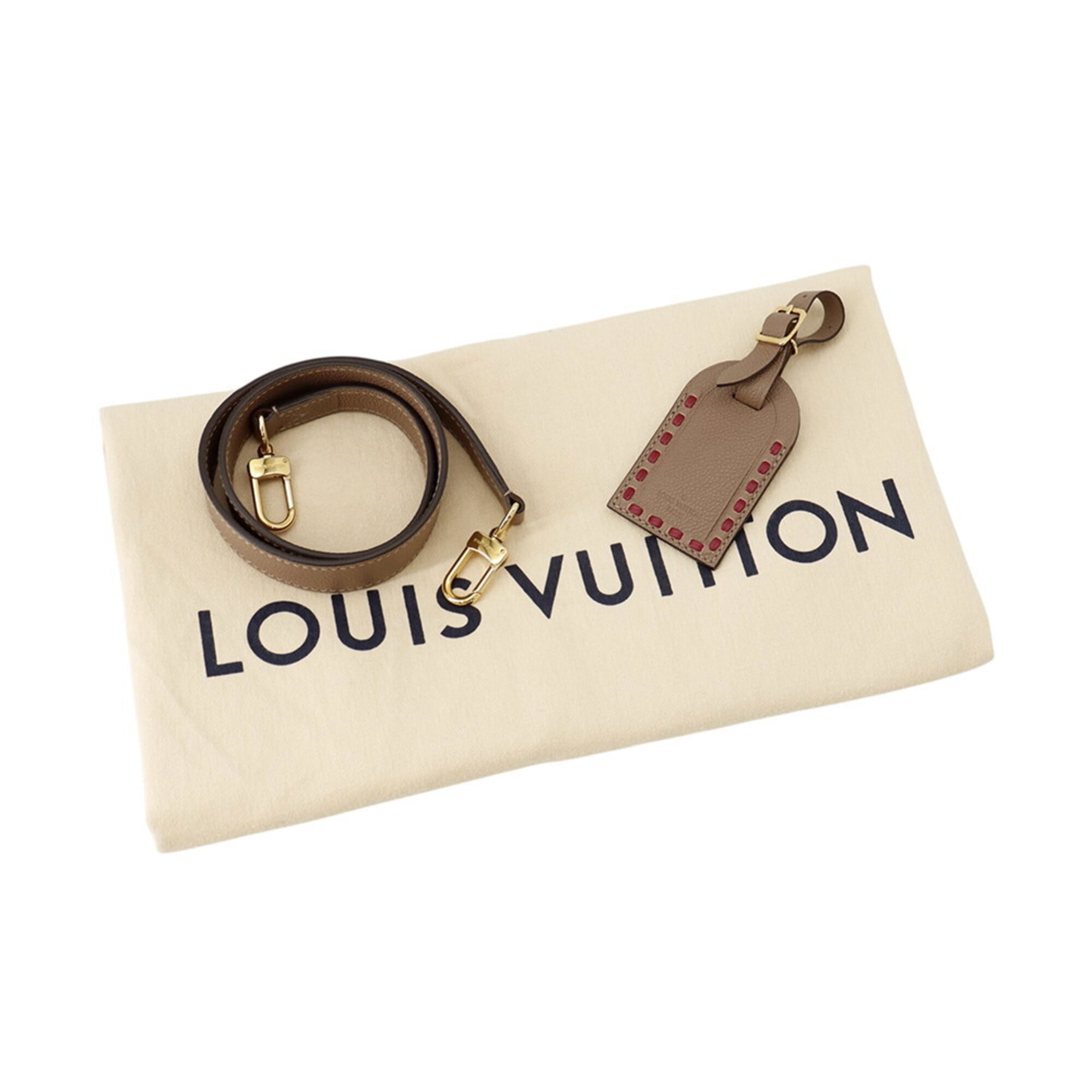 Louis Vuitton Taupe Monogram Empreinte Handbag Shoulder Bag (Pre-Owned)