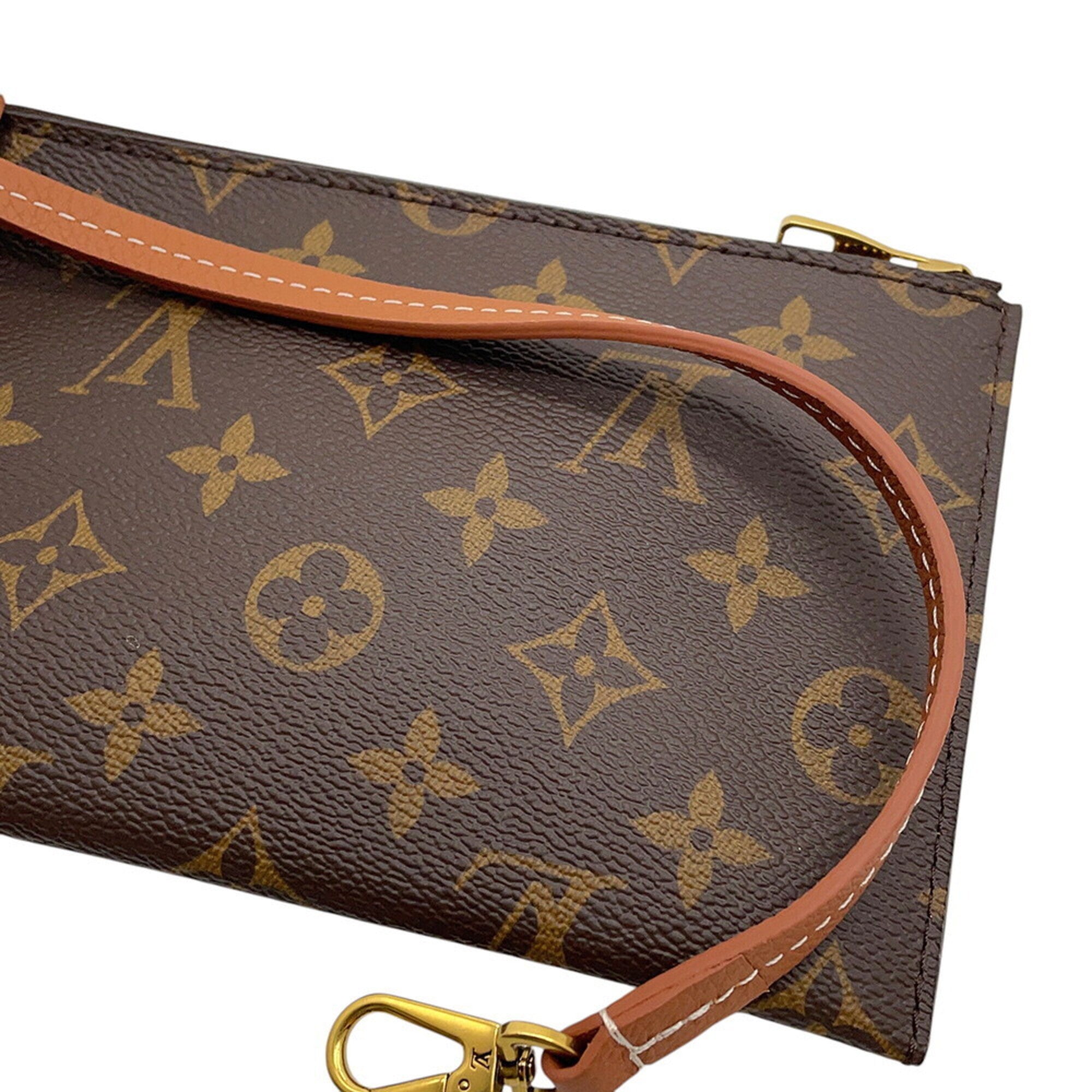 Louis Vuitton Cognac Leather Handbag Pouch Shoulder Bag (Pre-Owned)