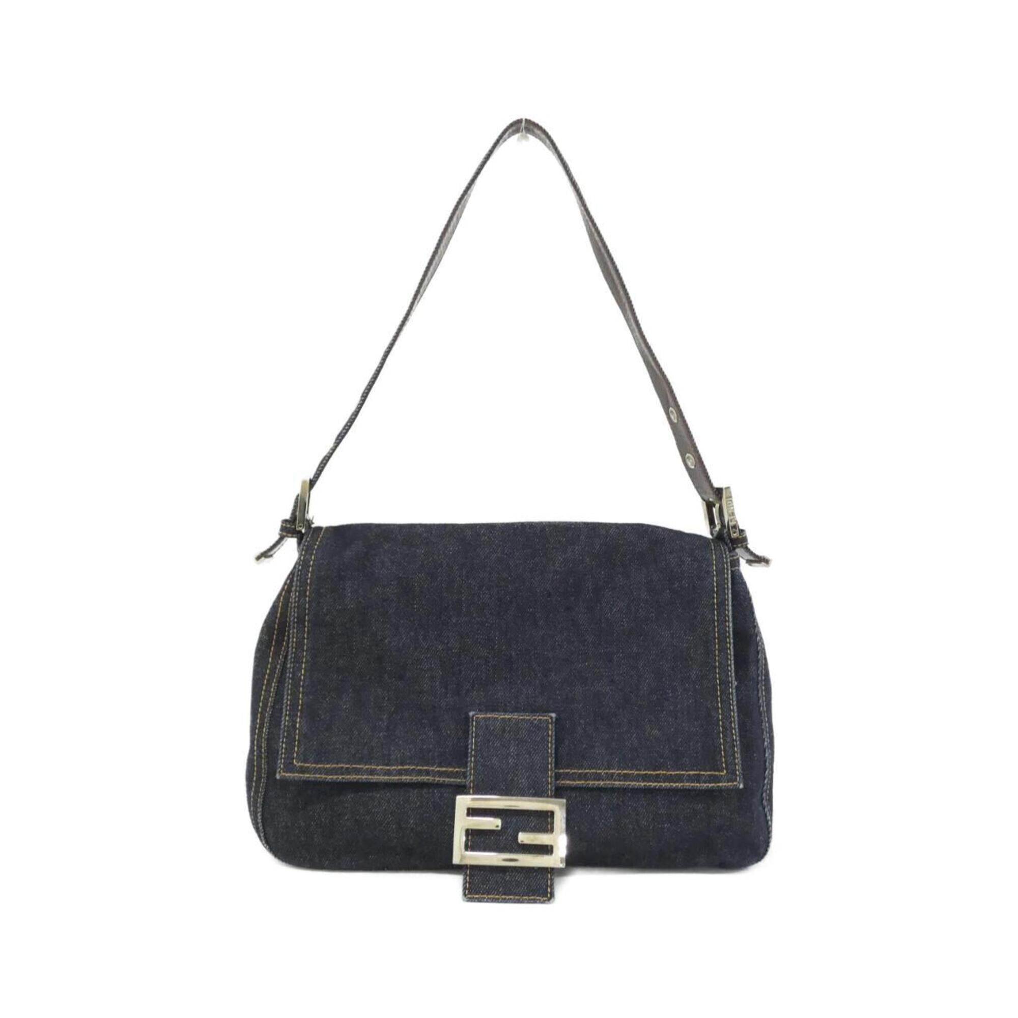 Fendi Navy Denim Shoulder Bag (Pre-Owned)