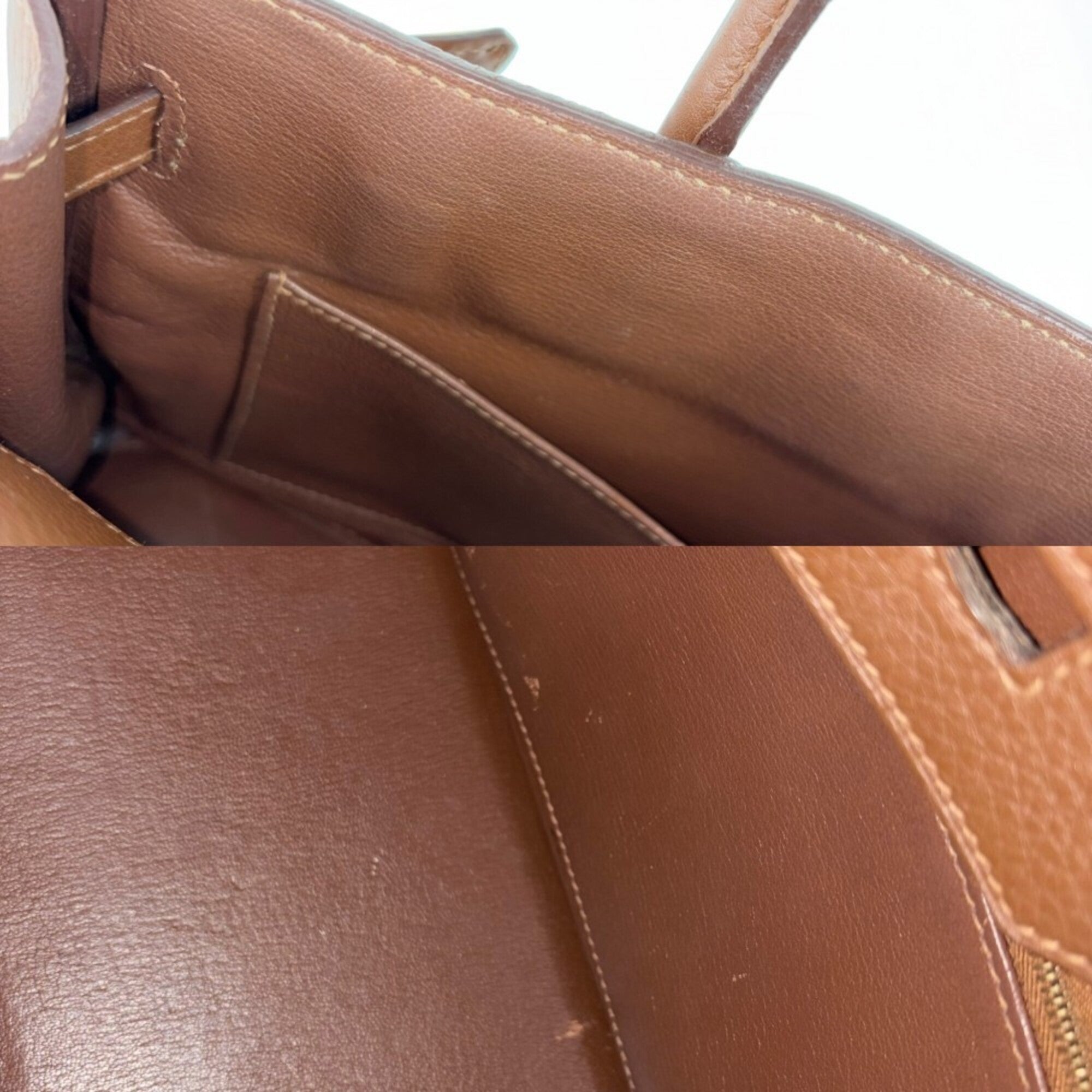 Hermes Birkin Brown Leather Handbag (Pre-Owned)