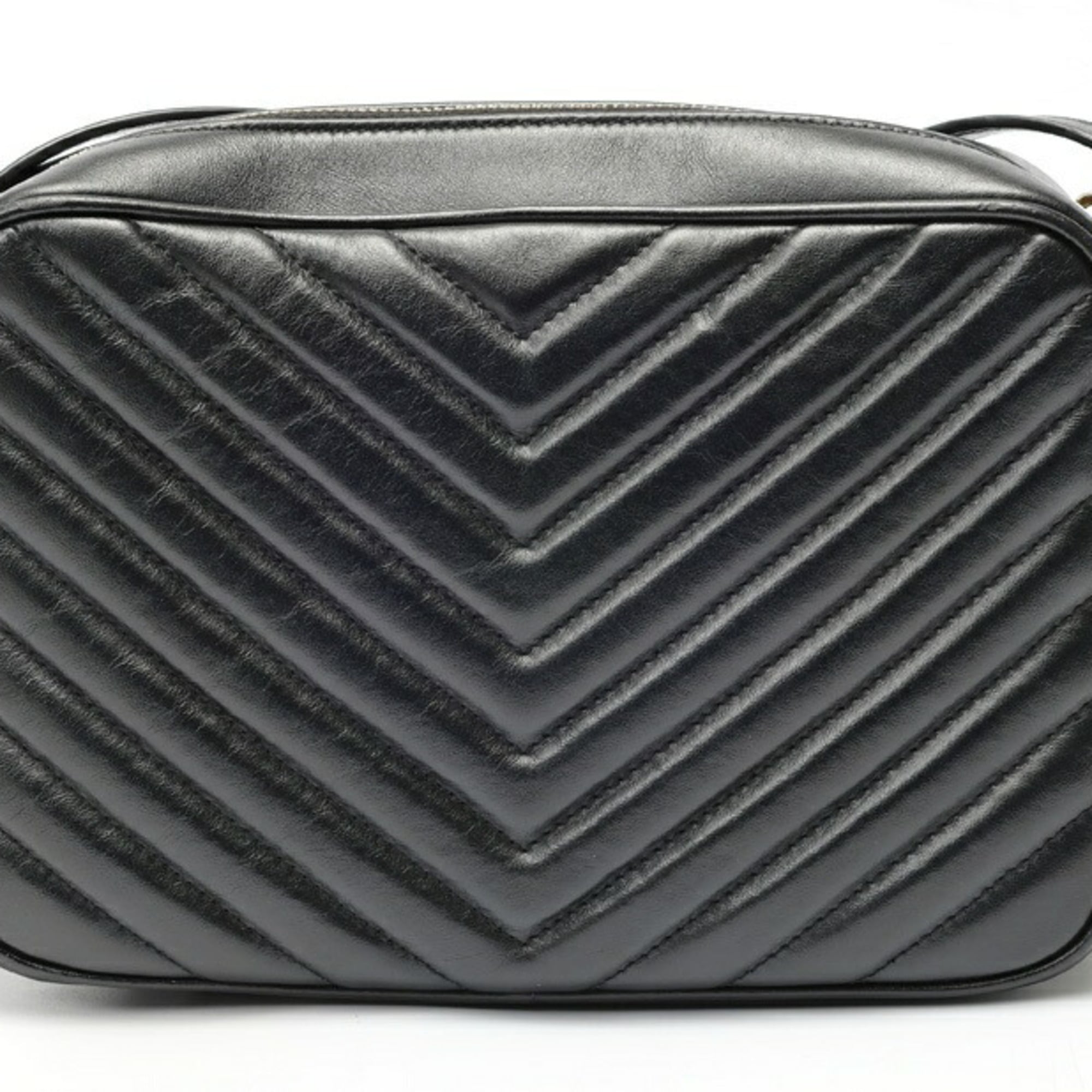 Saint Laurent Black Quilting Shoulder Bag (Pre-Owned)
