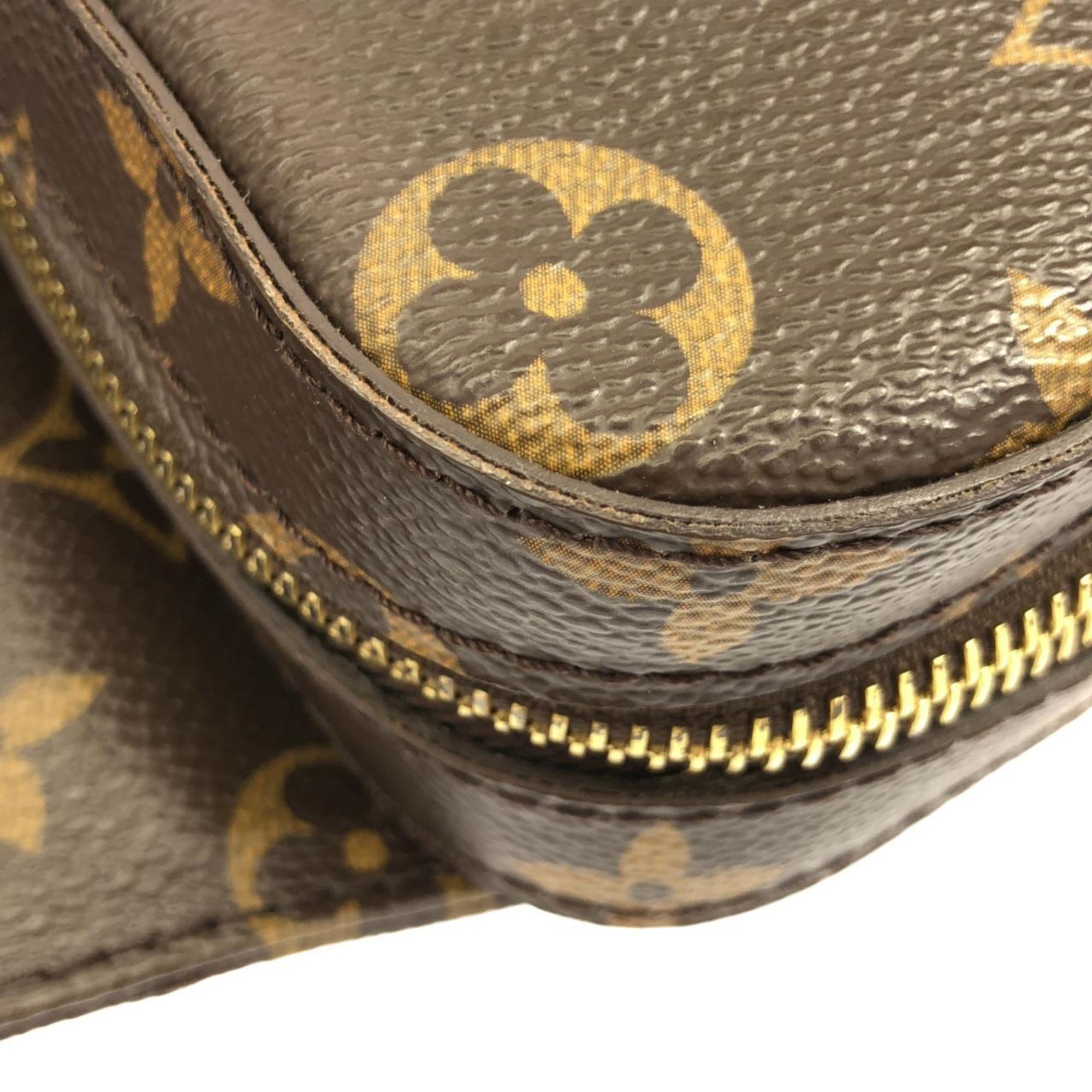 Louis Vuitton Brown Coated Canvas Shoulder Bag (Pre-Owned)